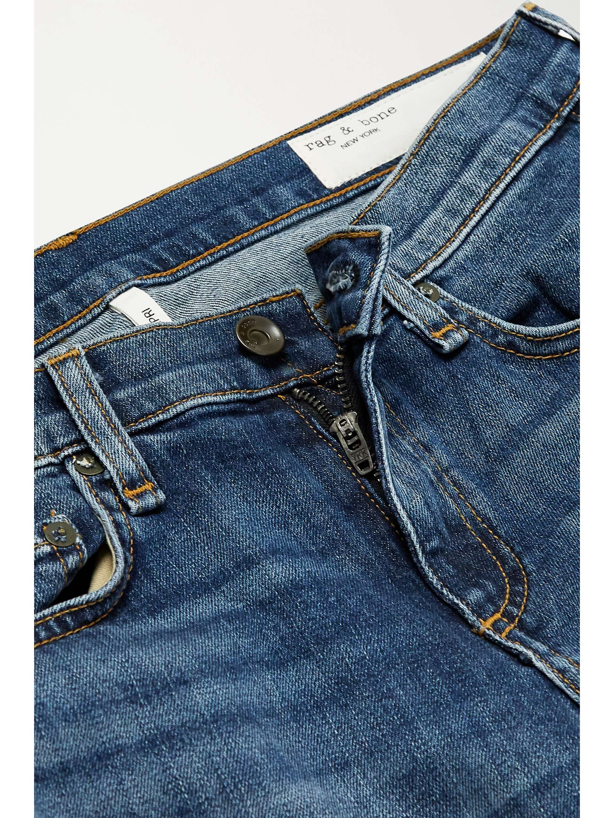 RAG & BONE Dre Capri cropped distressed mid-rise slim-leg jeans