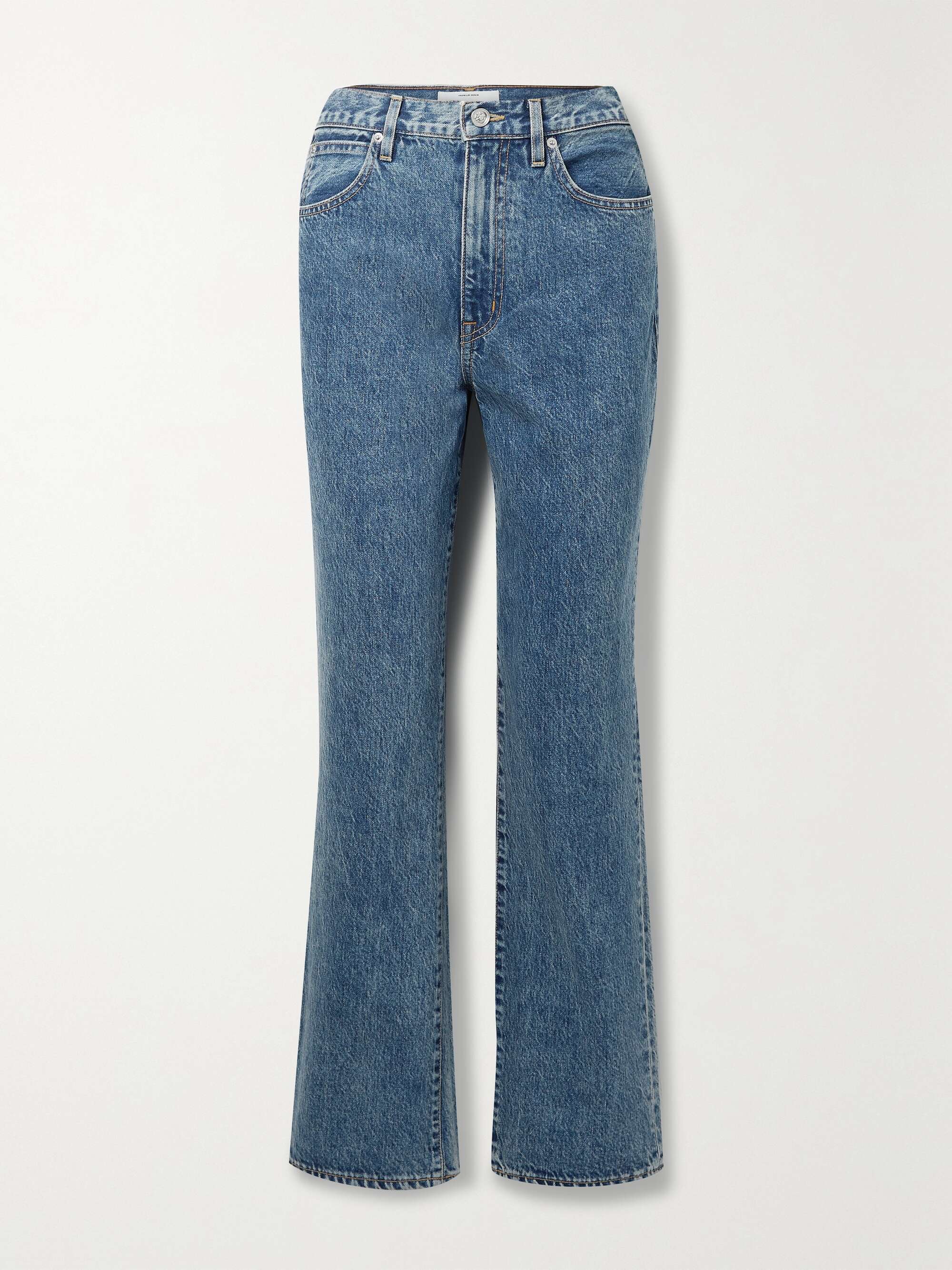 high-rise straight-leg jeans | SLVRLAKE 