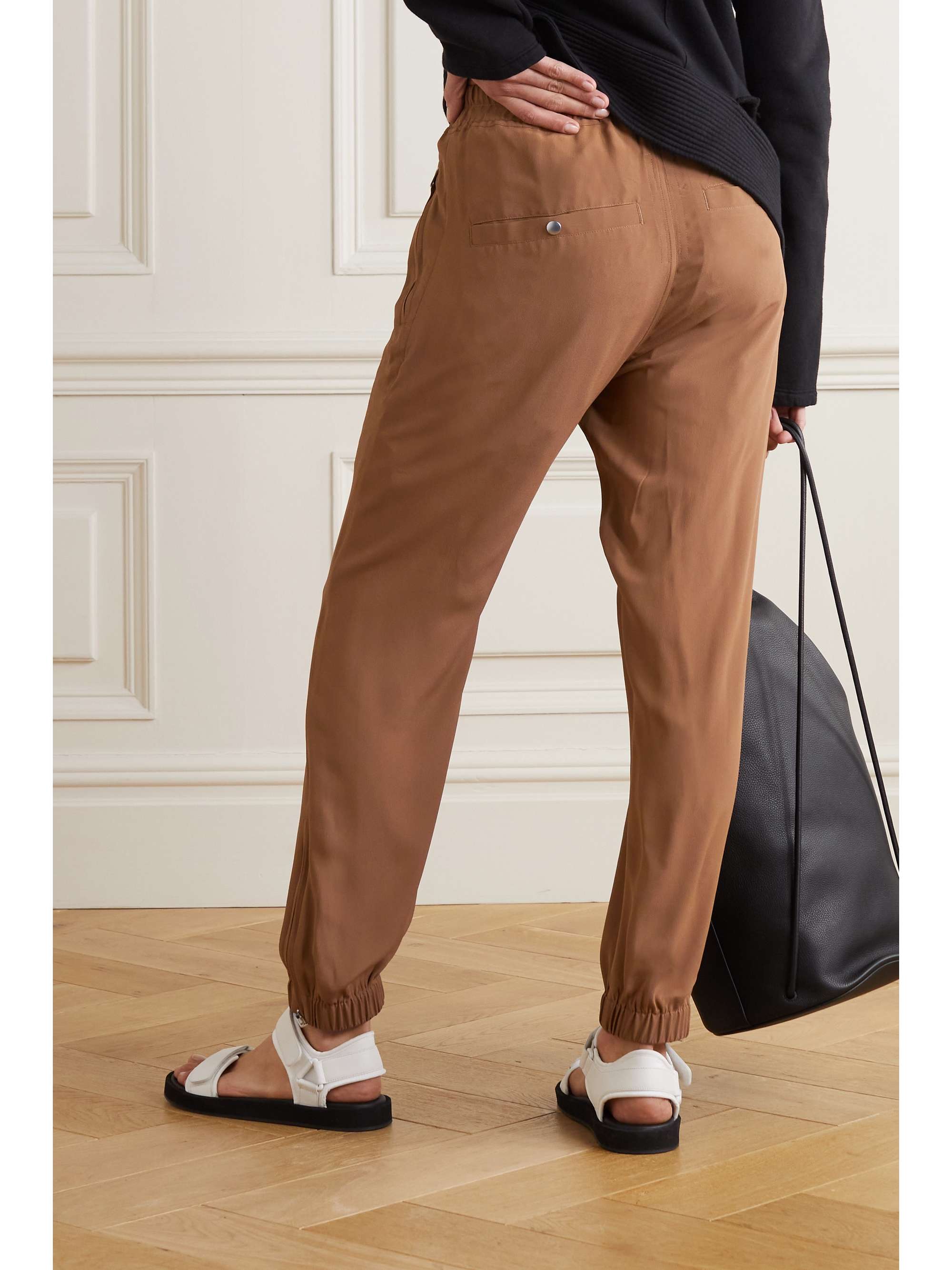RICK OWENS Crepe track pants
