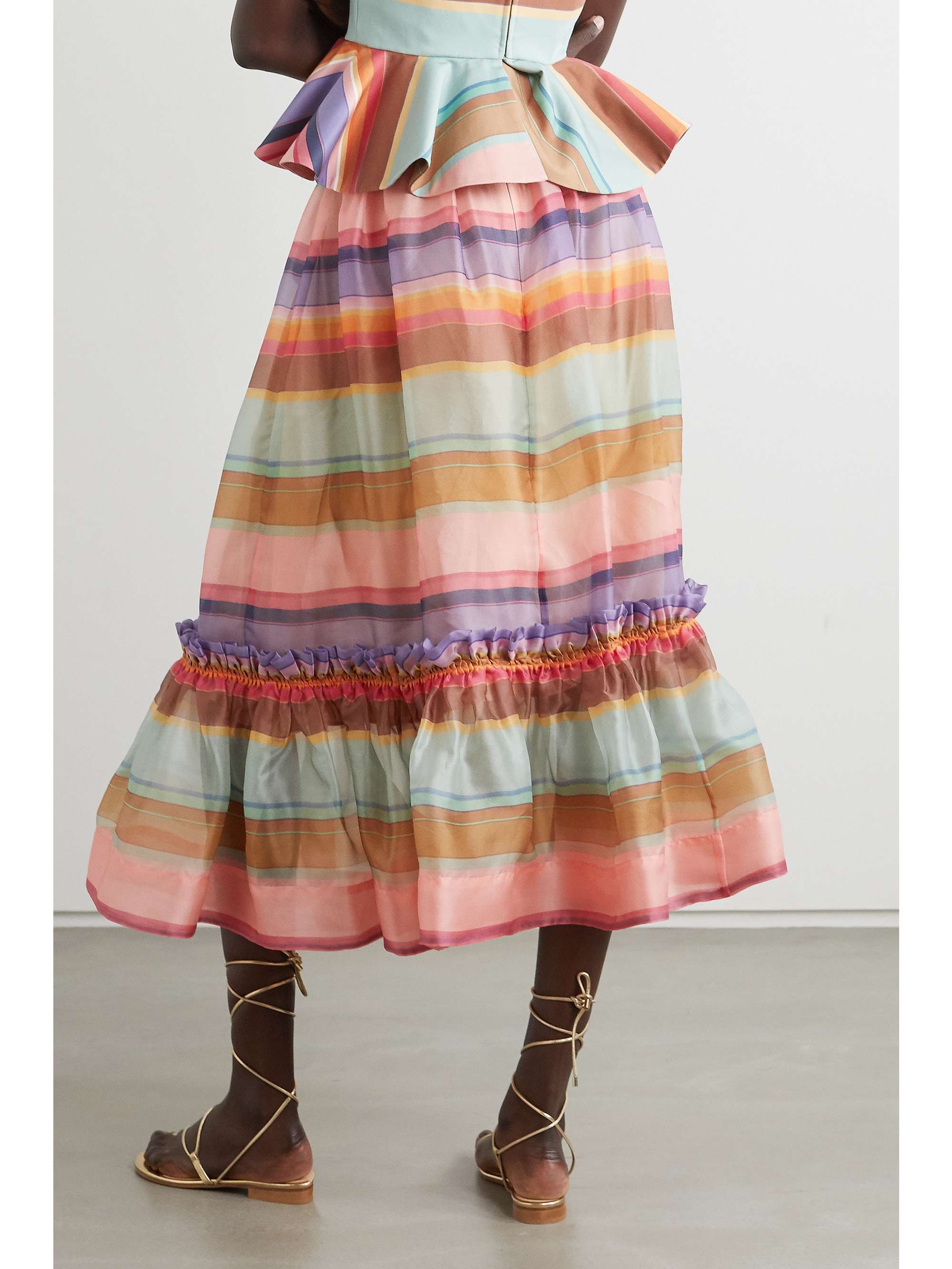 zimmermann striped skirt