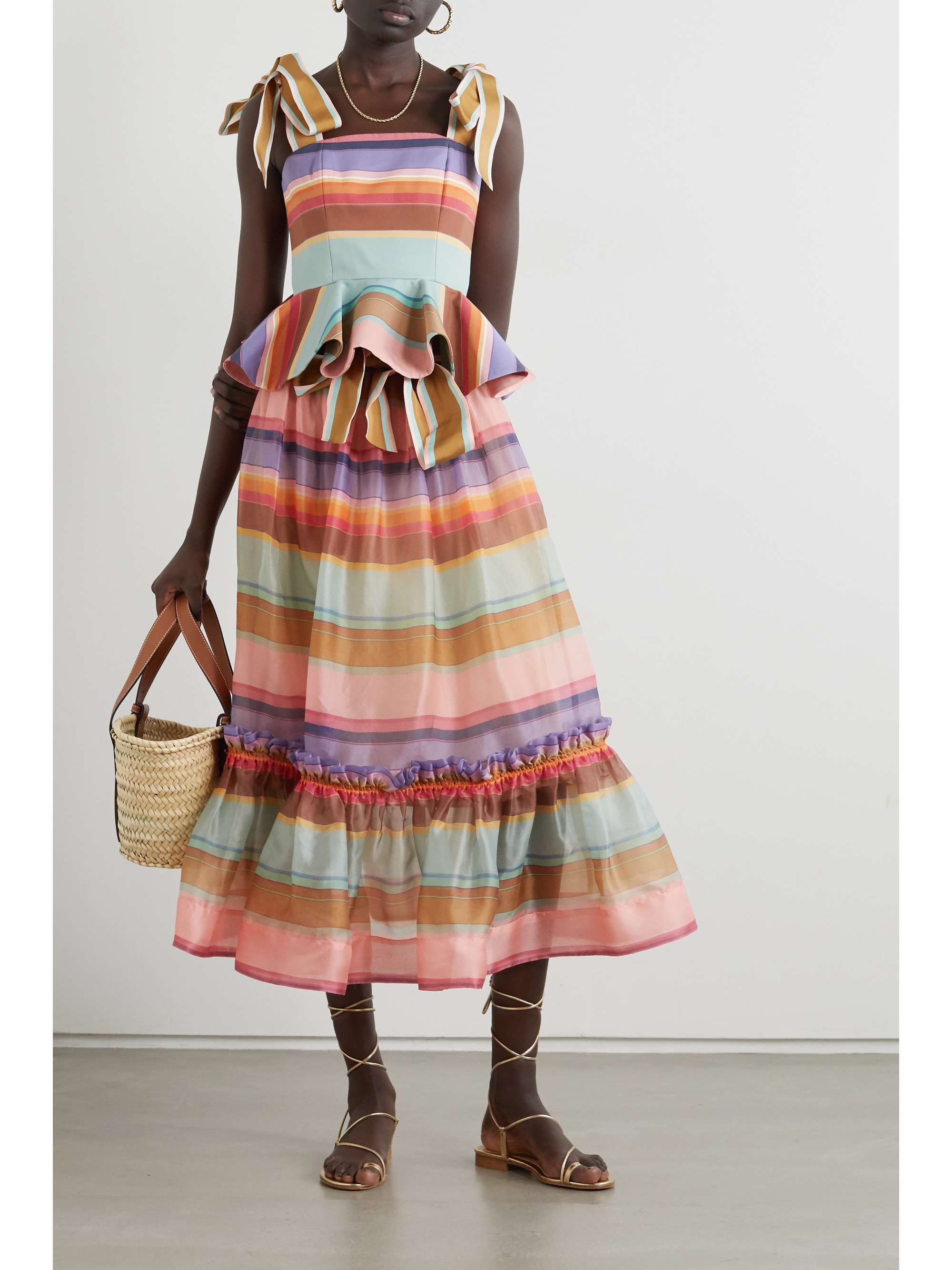 zimmermann striped skirt