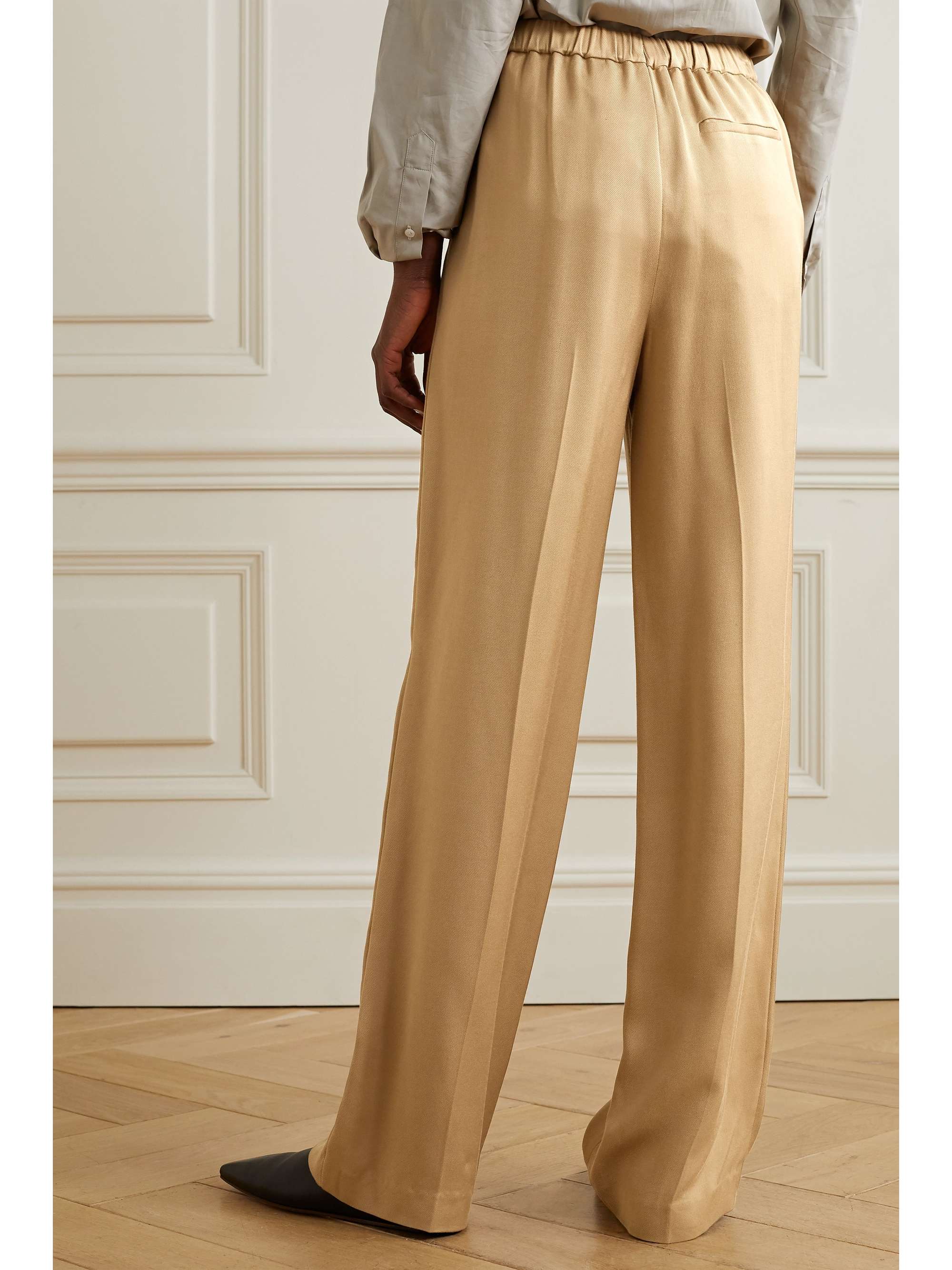 Sand Twill wide-leg pants | THEORY 