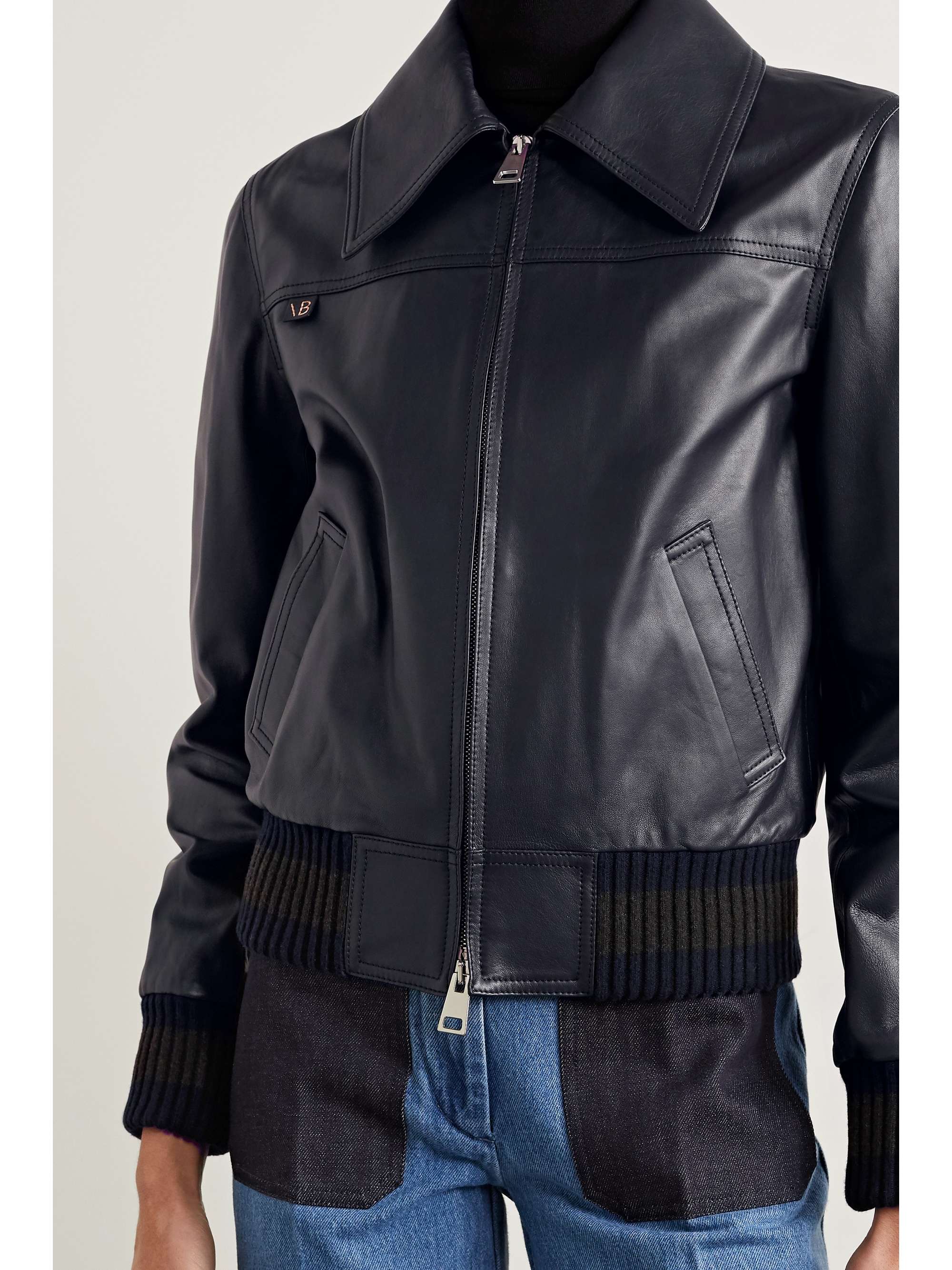 victoria beckham leather jacket