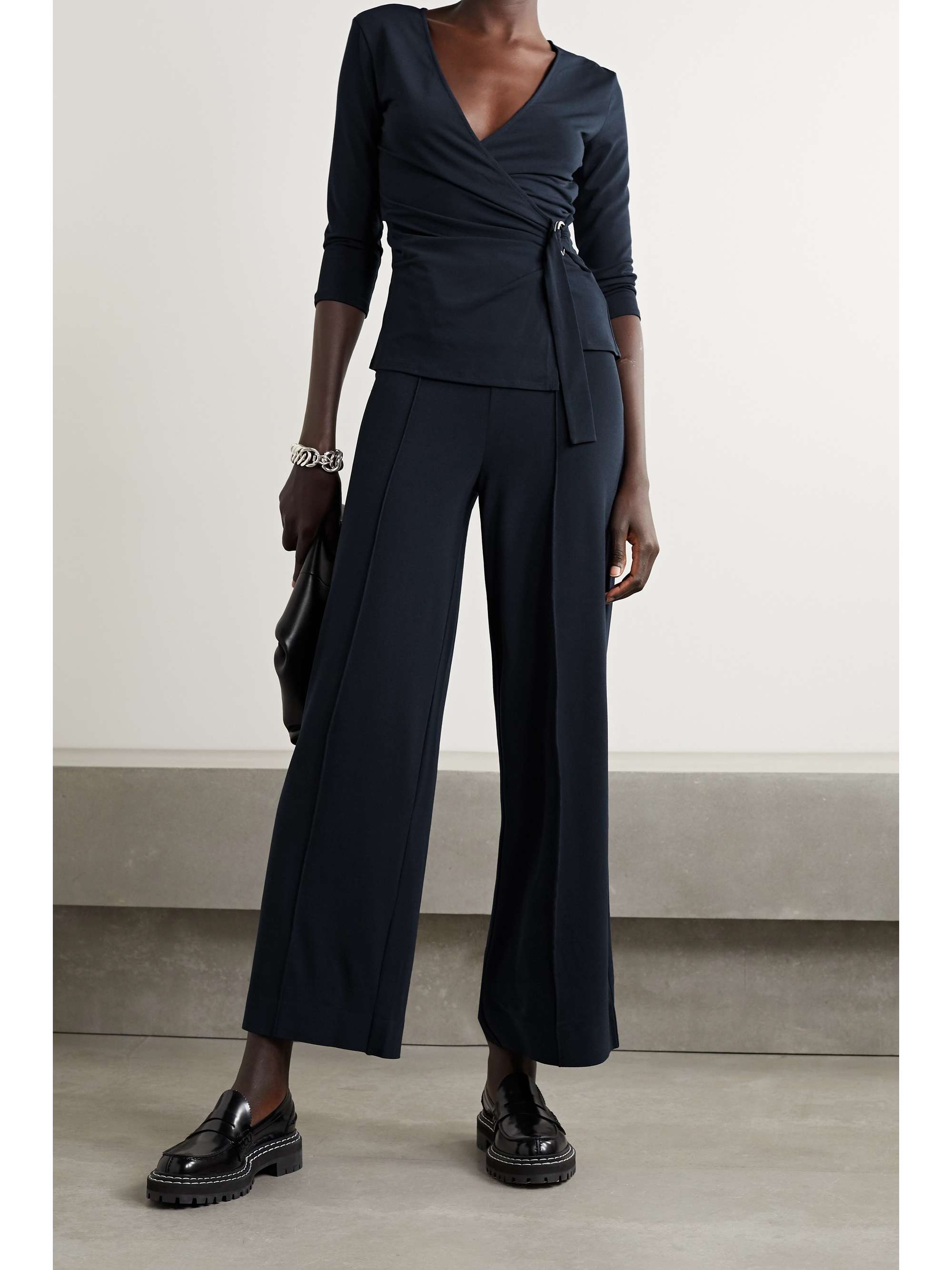 BY MALENE BIRGER Miela stretch-ponte straight-leg pants