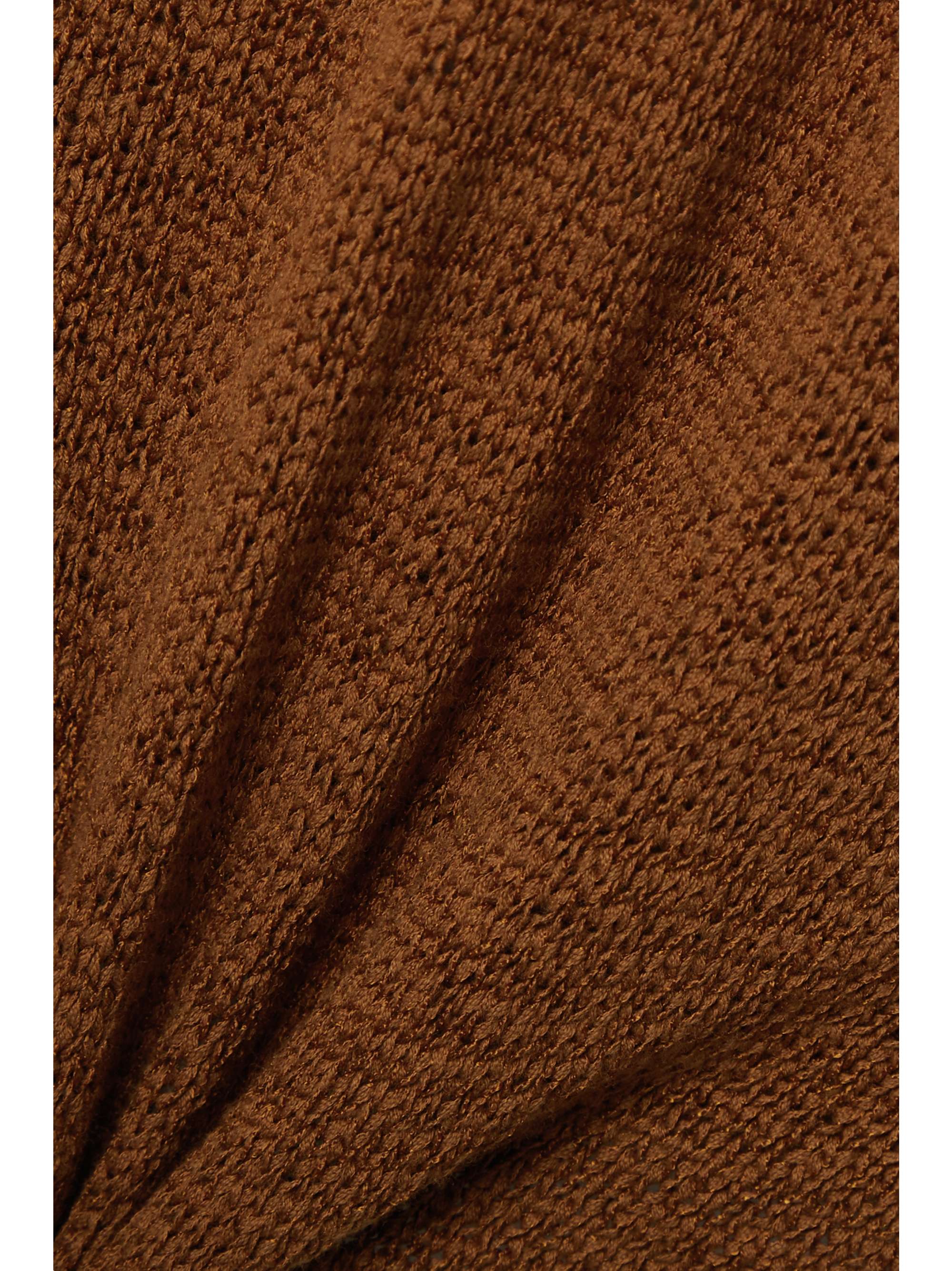 CULT GAIA Cameron cutout ribbed-knit halterneck midi dress