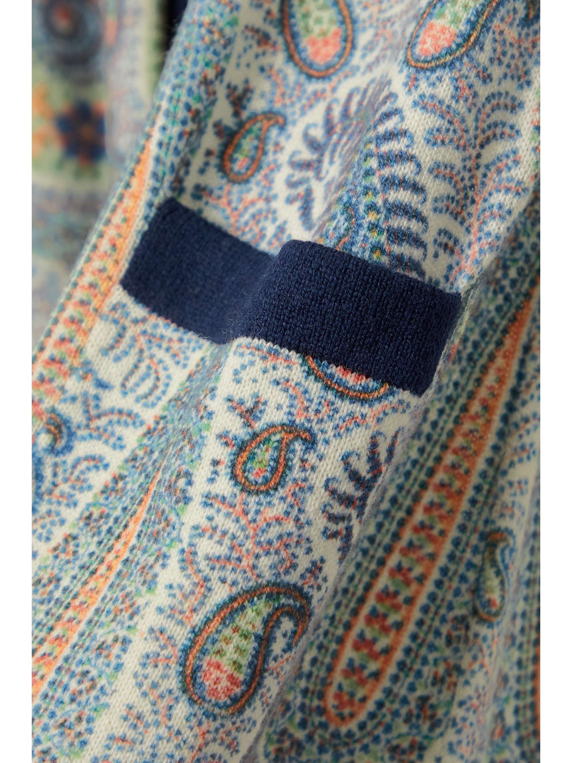 ETRO Paisley-print knitted wrap midi dress