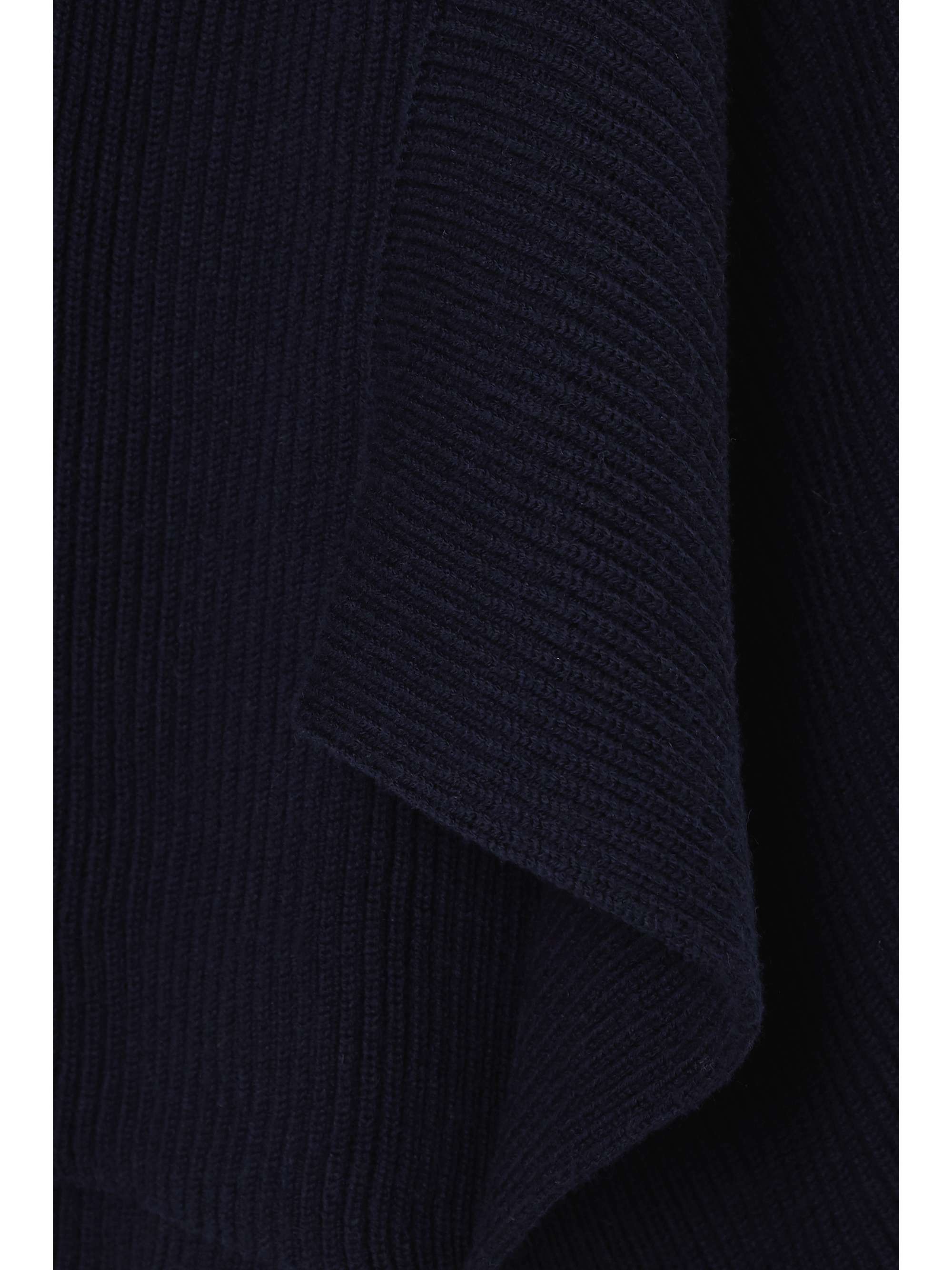 MONSE Asymmetric ribbed merino wool skirt