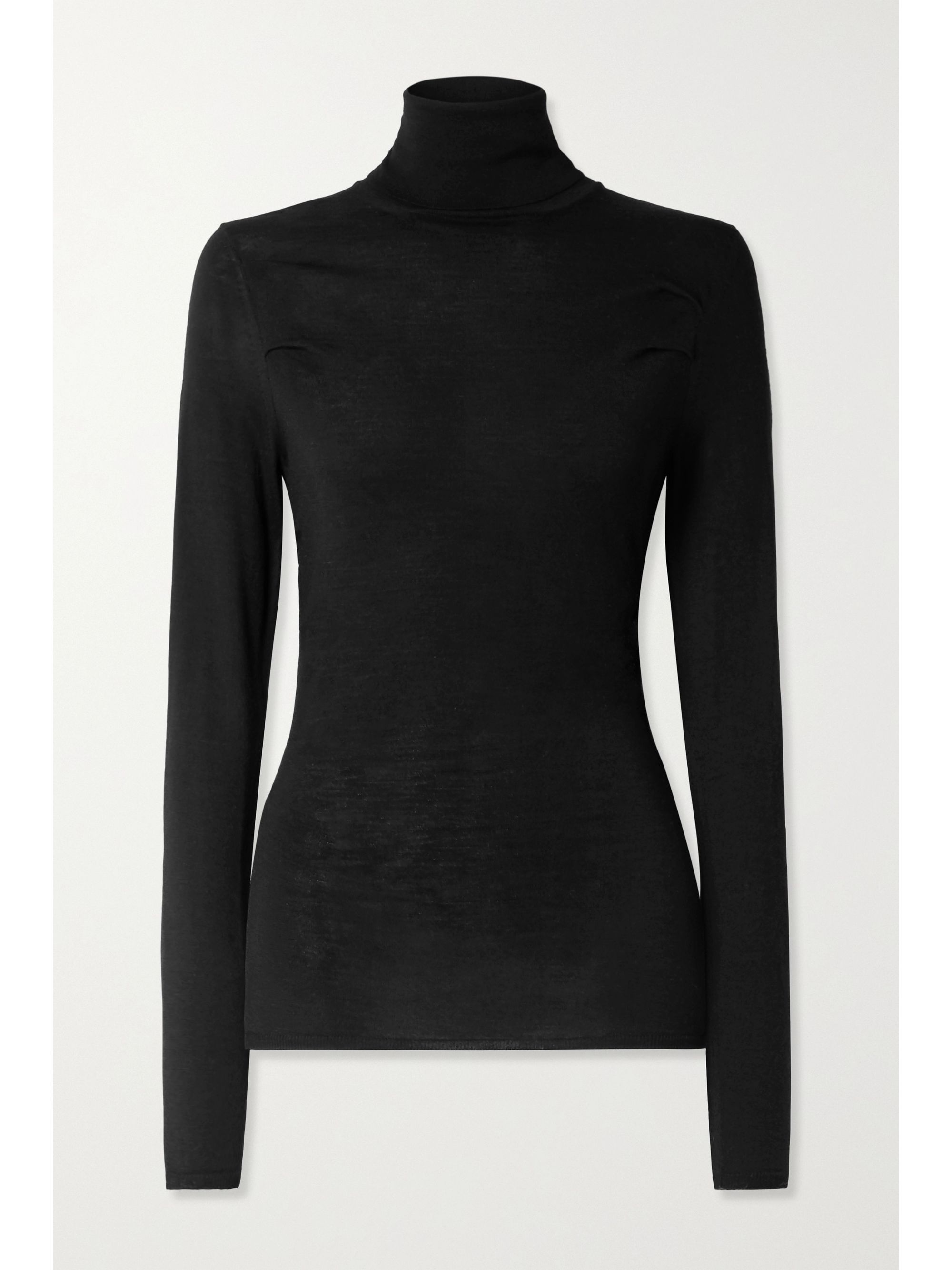 Ruched turtleneck top Clearance