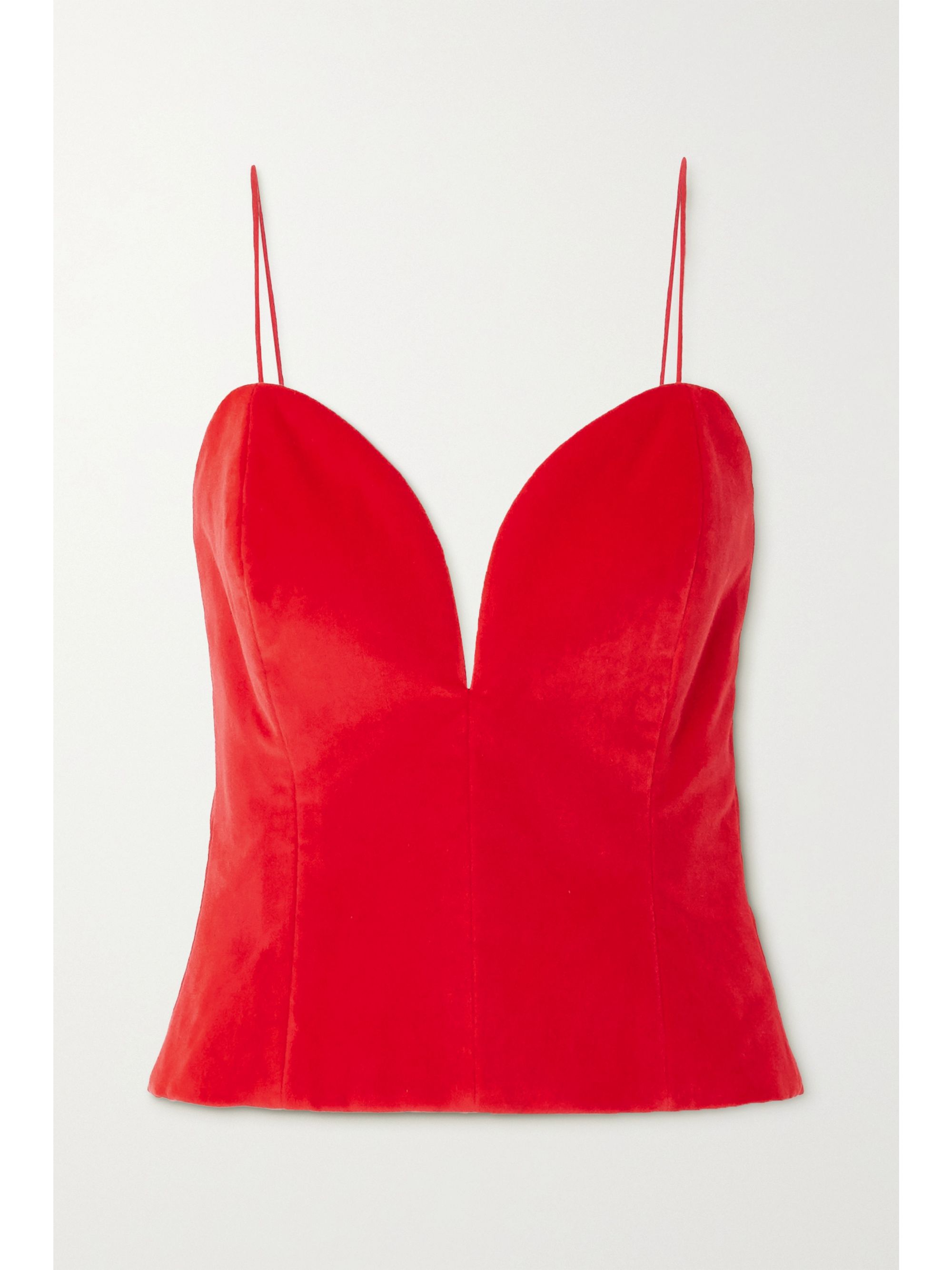 Velvet bustier top Clearance