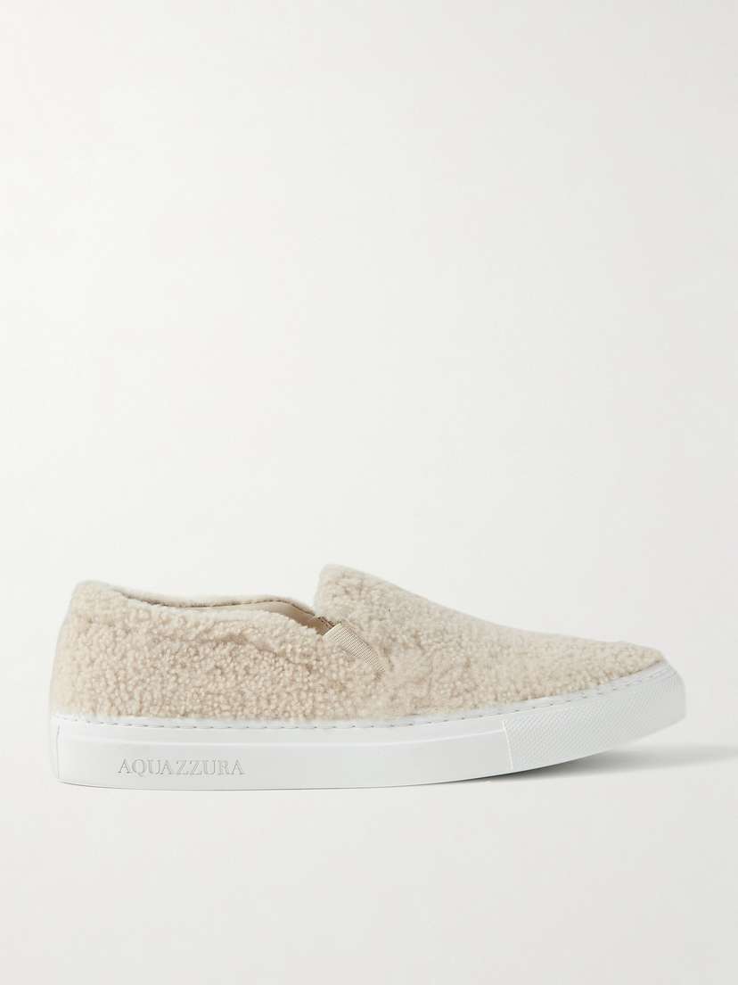 Aquazzura Relax Shearling Sneakers
