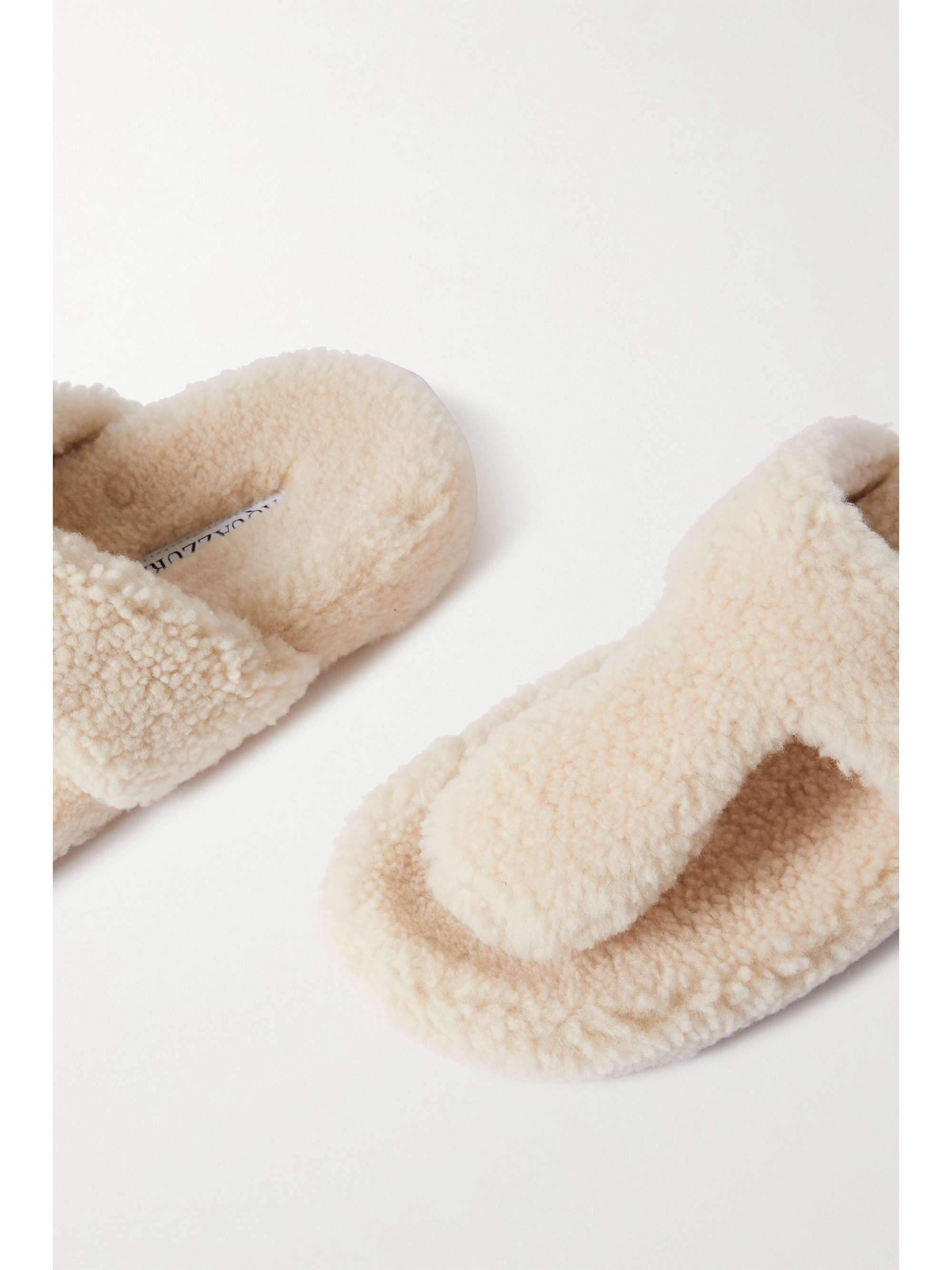 AQUAZZURA Relax shearling sandals