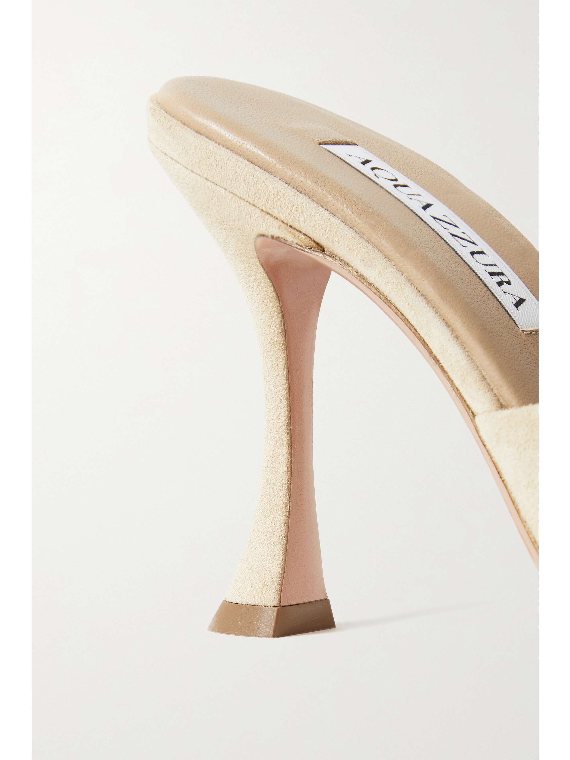 AQUAZZURA Violette 95 suede mules
