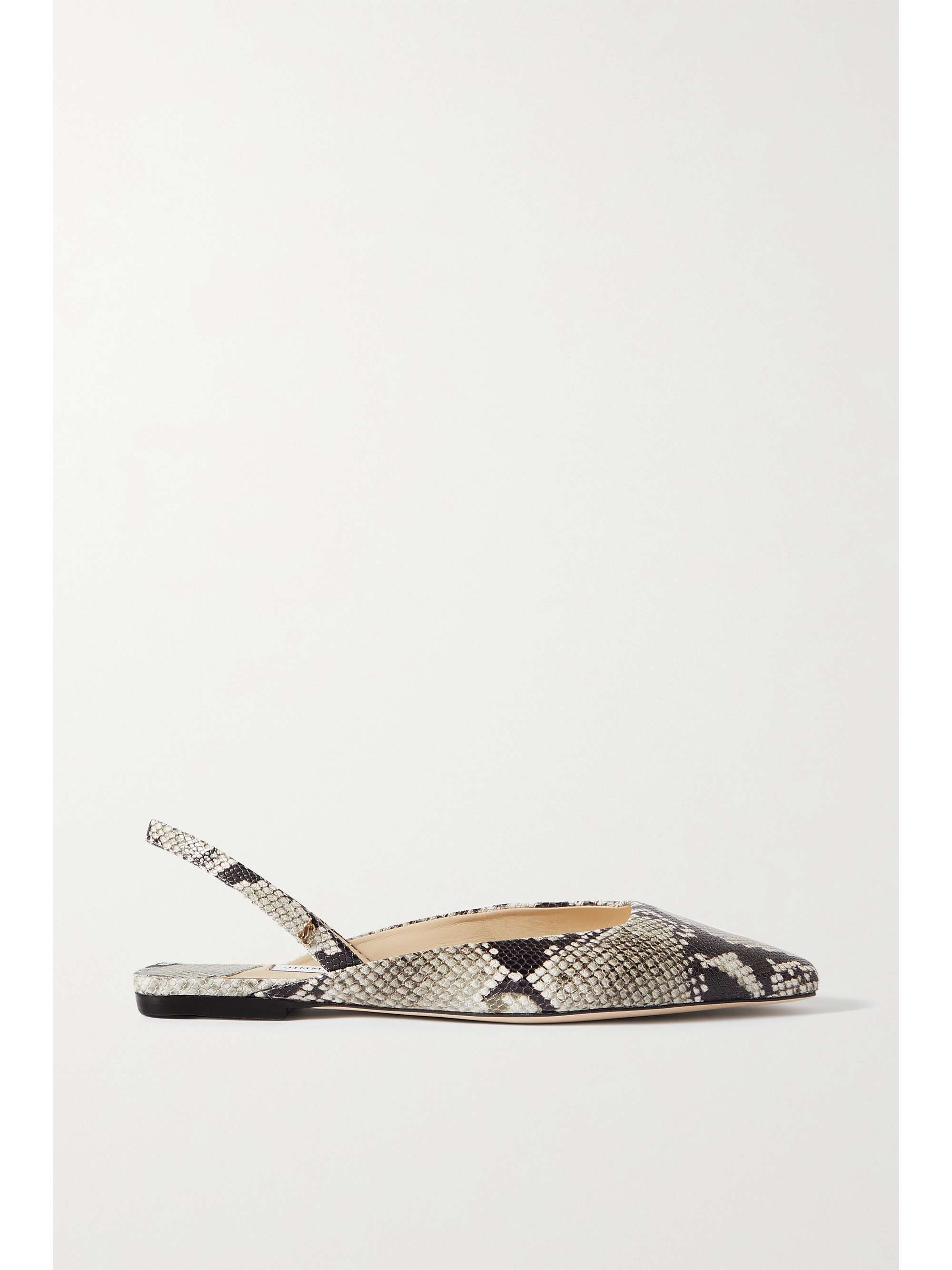 snake print slingback