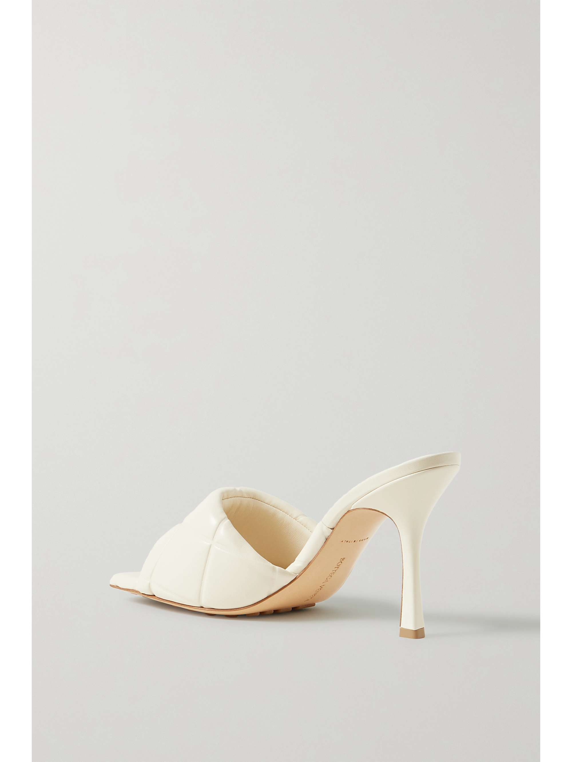 Off White Rubber Lido Debossed Leather Mules Bottega Veneta Net A Porter Off White Rubber Lido Debossed Leather Mules Bottega Veneta Net A Porter