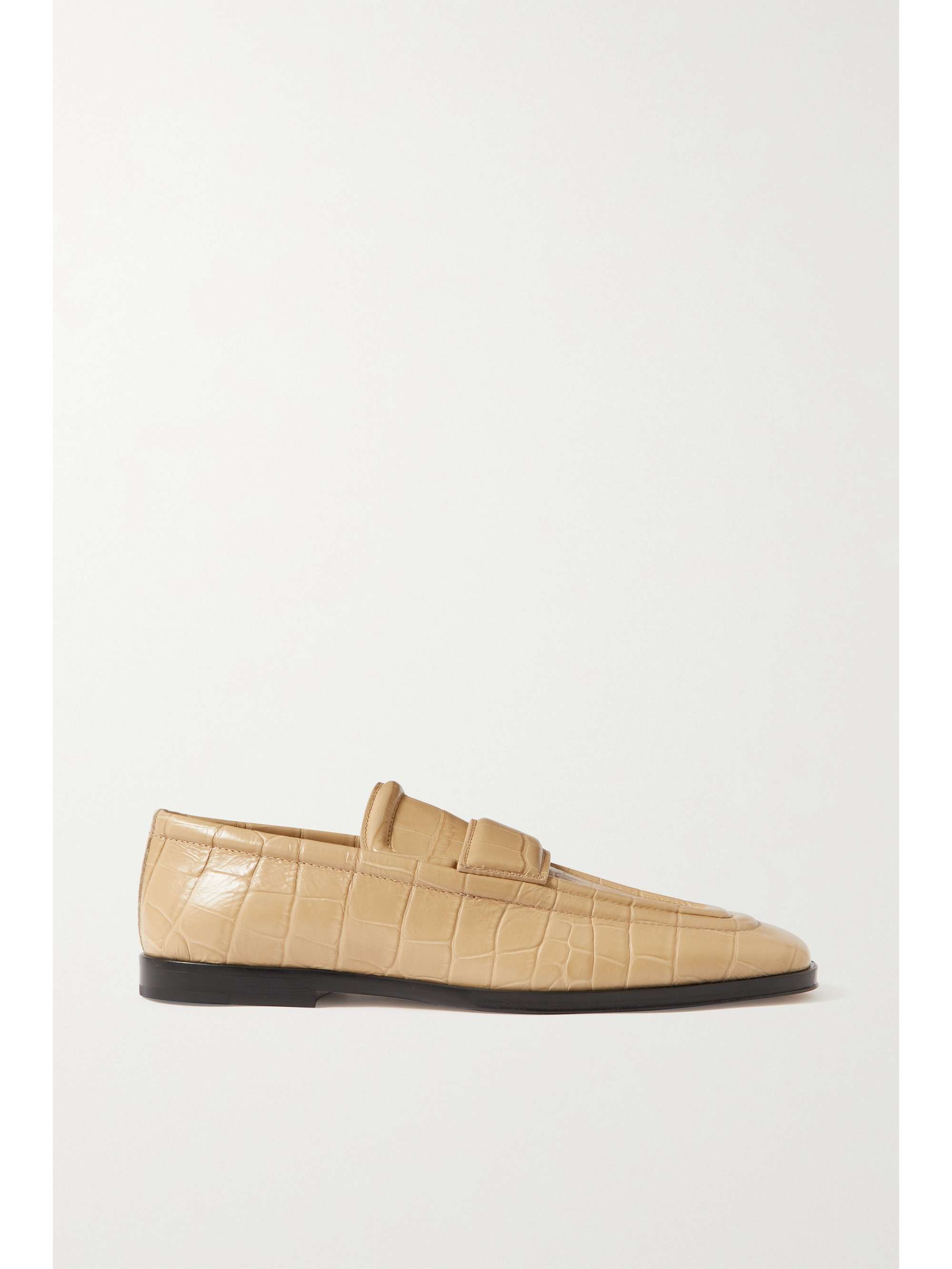 Bottega Veneta orange Crocodile Leather Pouch Clutch Bag | Harrods UK