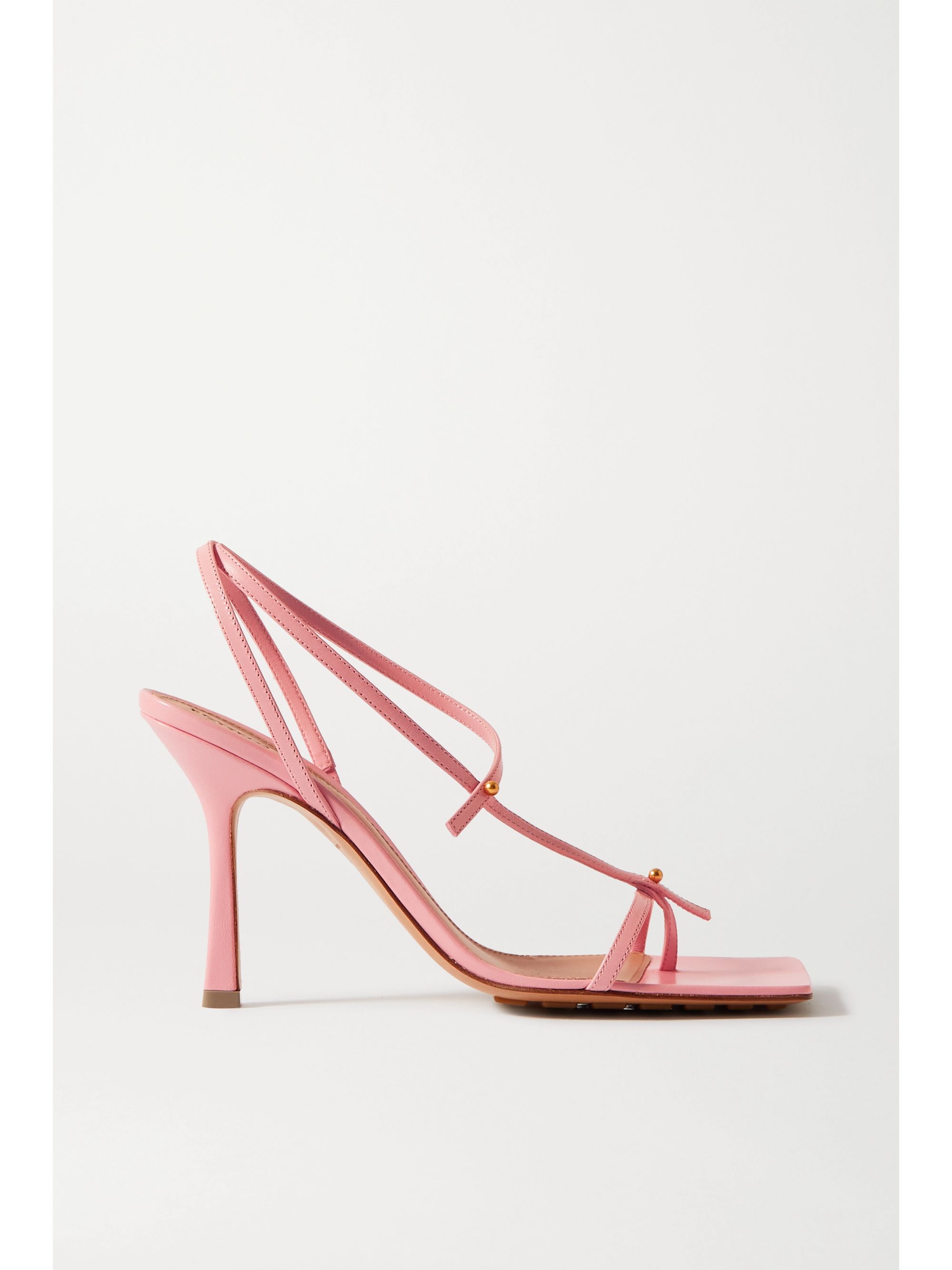 pink studded sandals