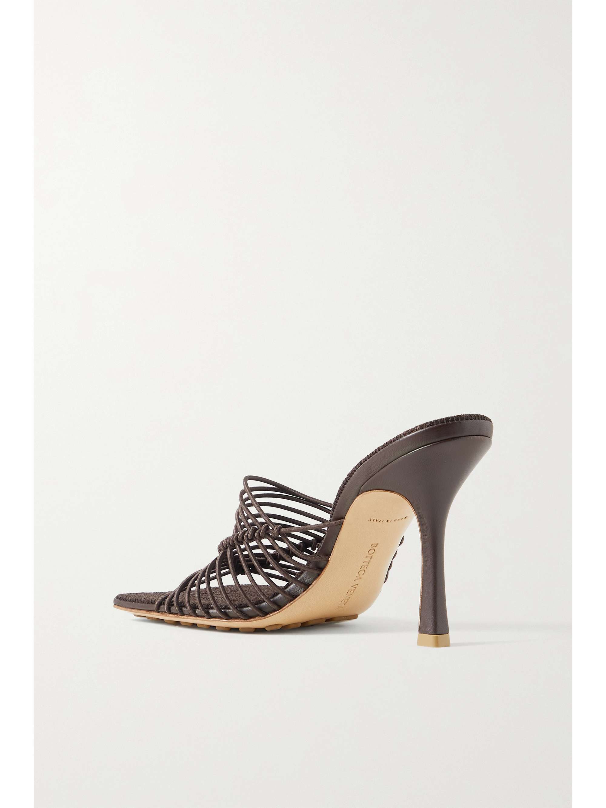 BOTTEGA VENETA Knotted cord and raffia mules