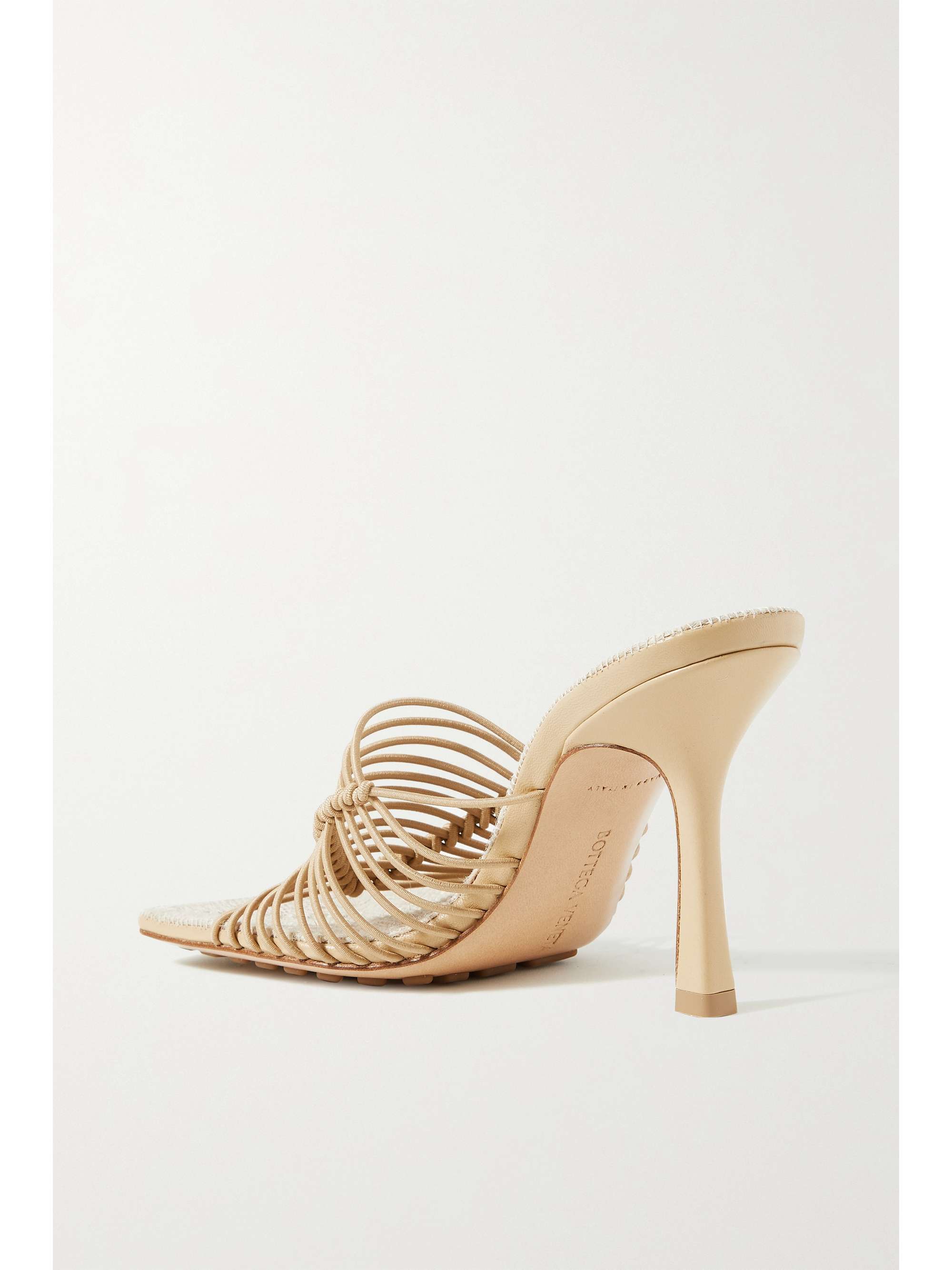BOTTEGA VENETA Knotted cord and raffia mules