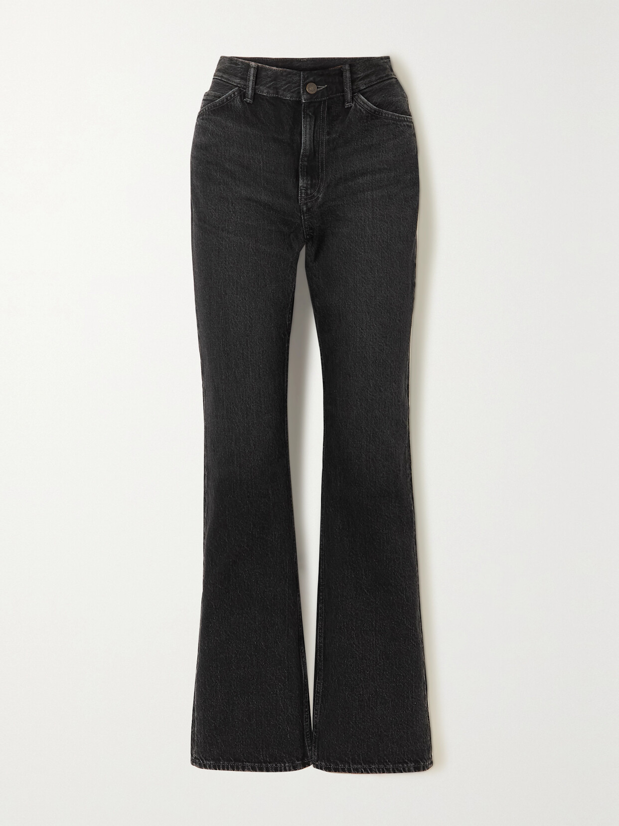 Acne Studios High-rise Straight-leg Jeans - Black