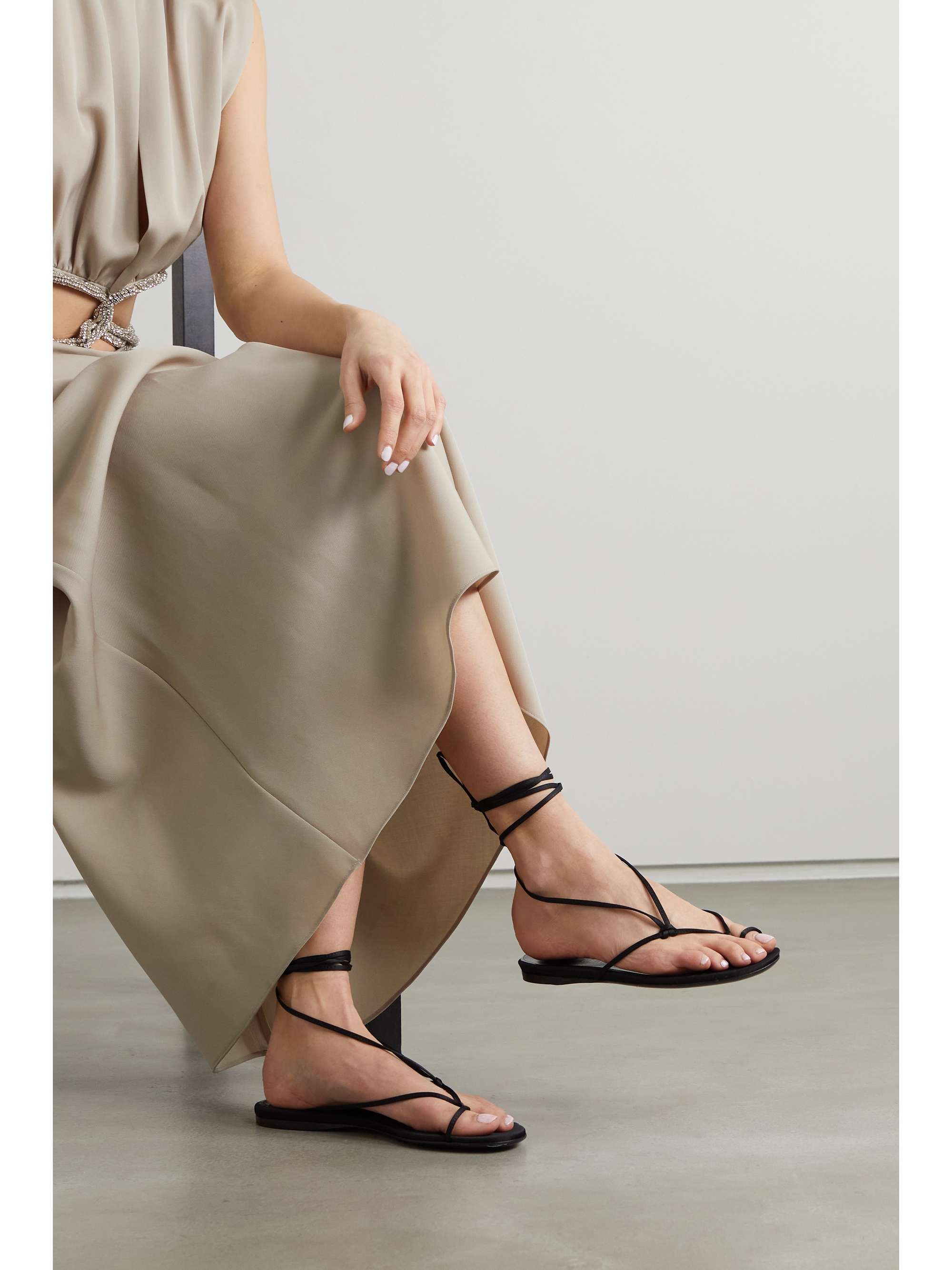 THE ATTICO Kika satin sandals