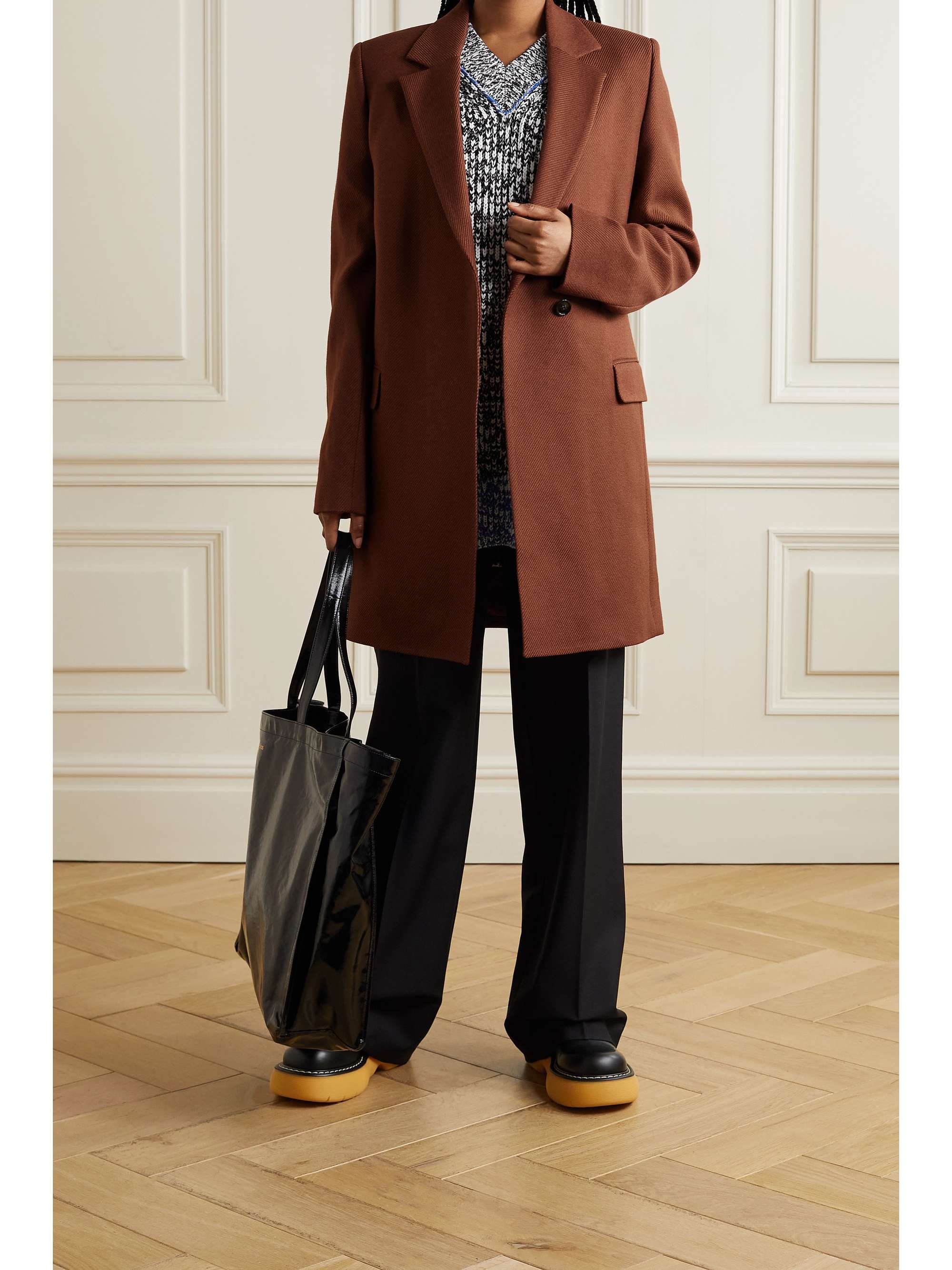 acne studios wool blend coat