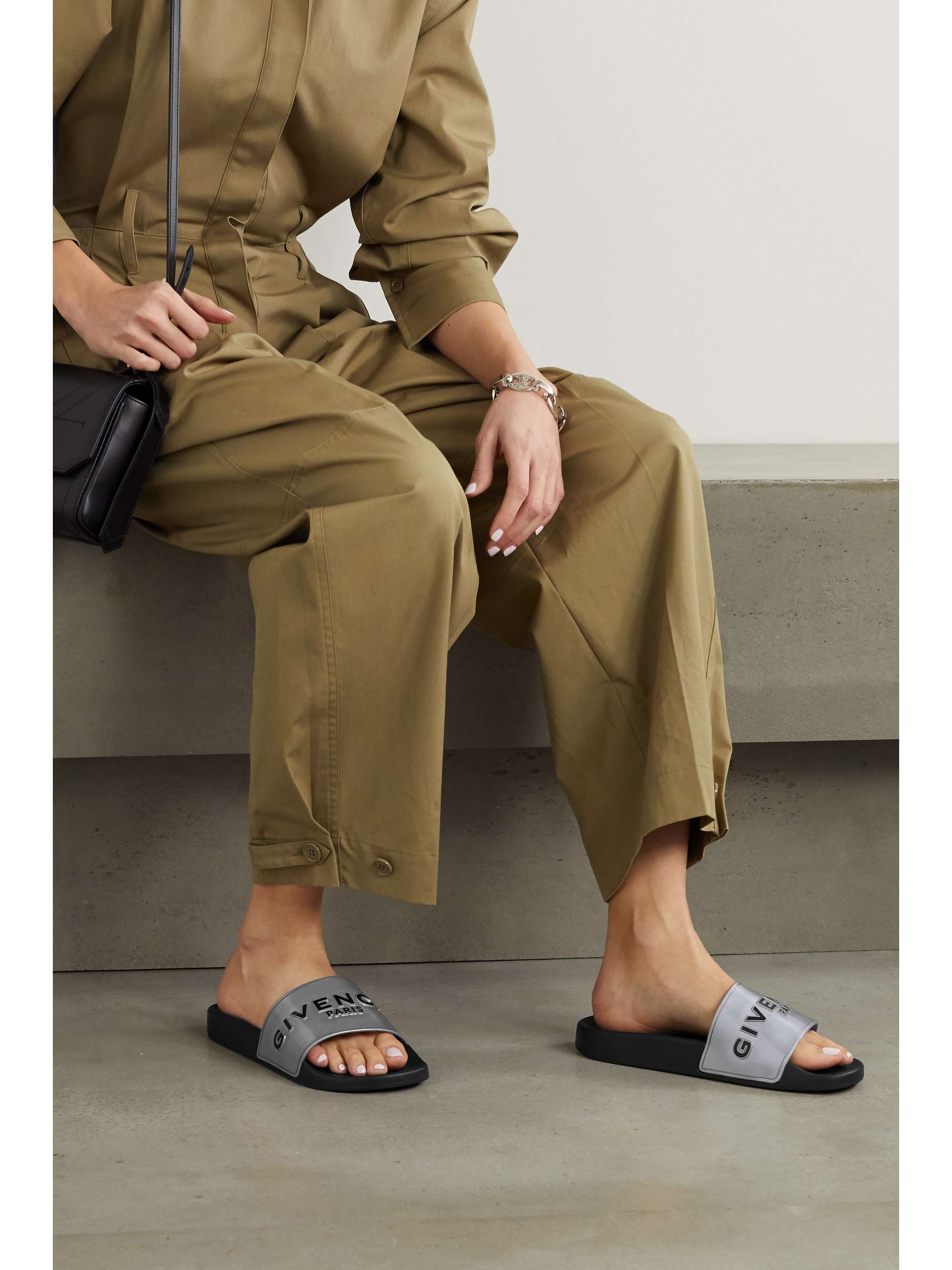 givenchy slides on feet