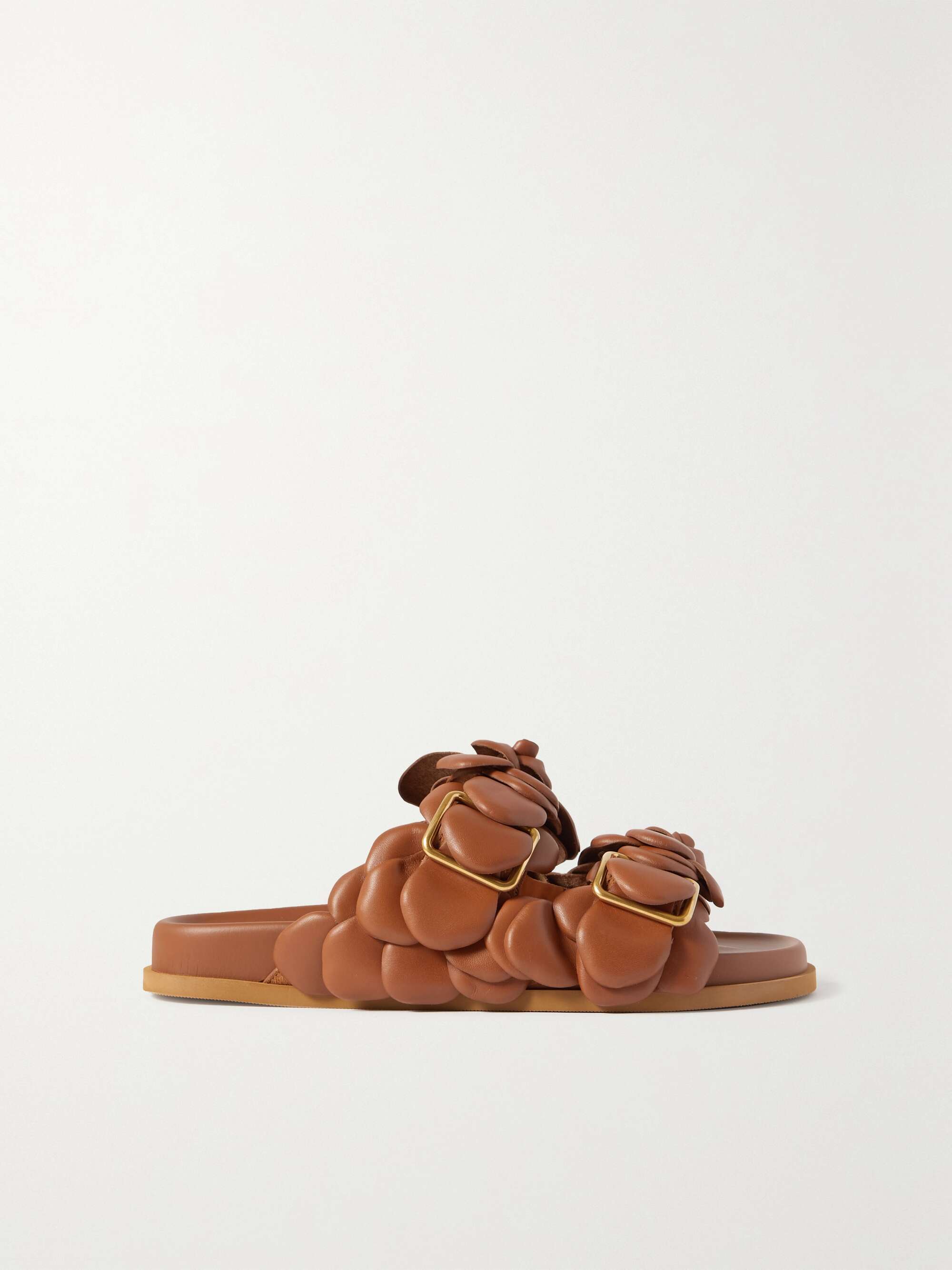 VALENTINO GARAVANI 03 Rose Edition Atelier leather sandals | NET-A