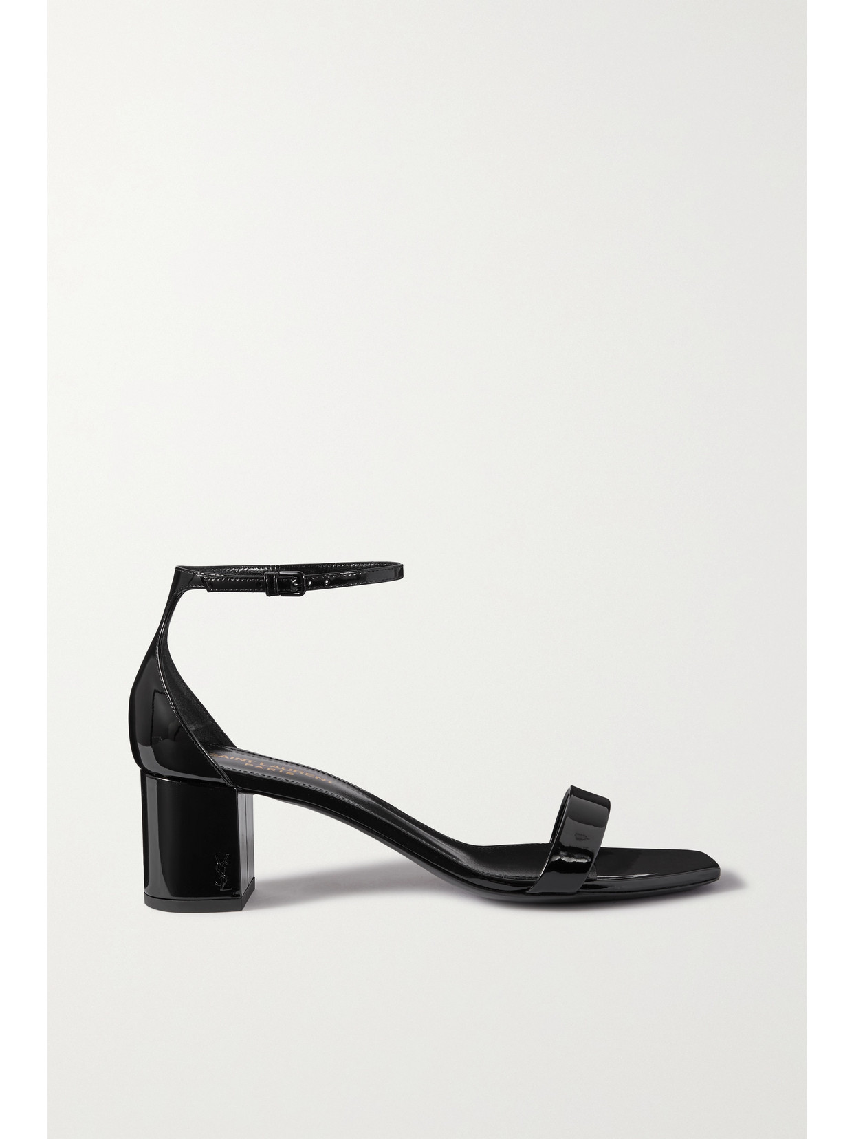 SAINT LAURENT LOULOU PATENT-LEATHER SANDALS