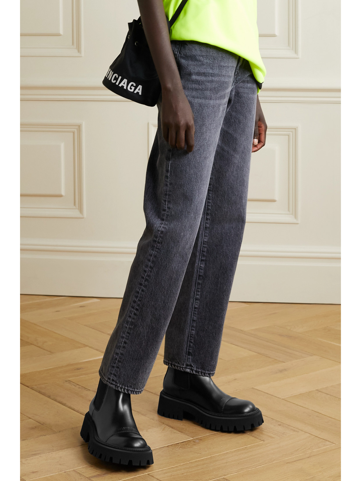 メーカー純正品[充電不要 1年保証] BALENCIAGA tractor 20mmブーツ