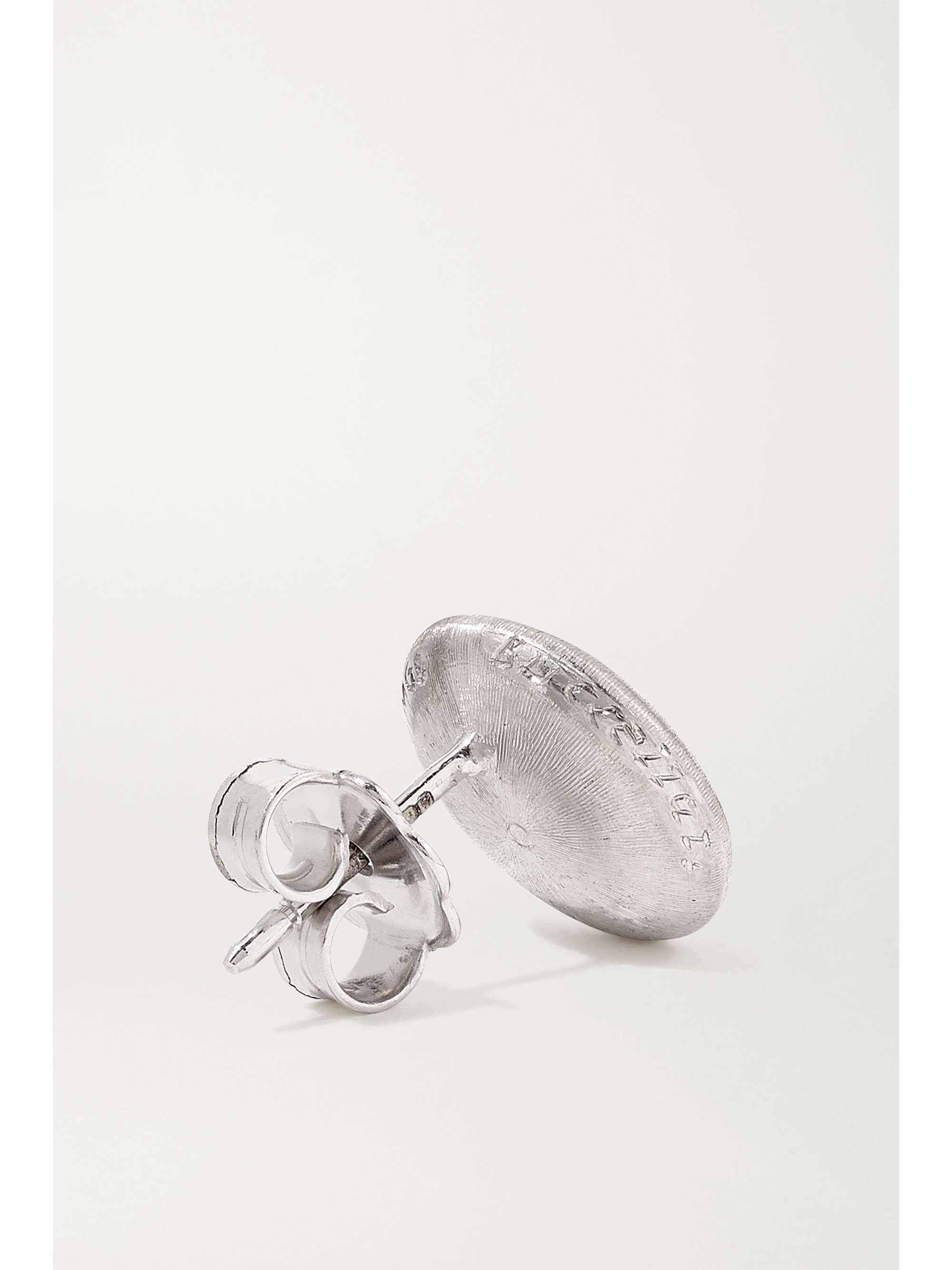 BUCCELLATI Boucles d'oreilles en or blanc et jaune 18 carats et diamants Macri