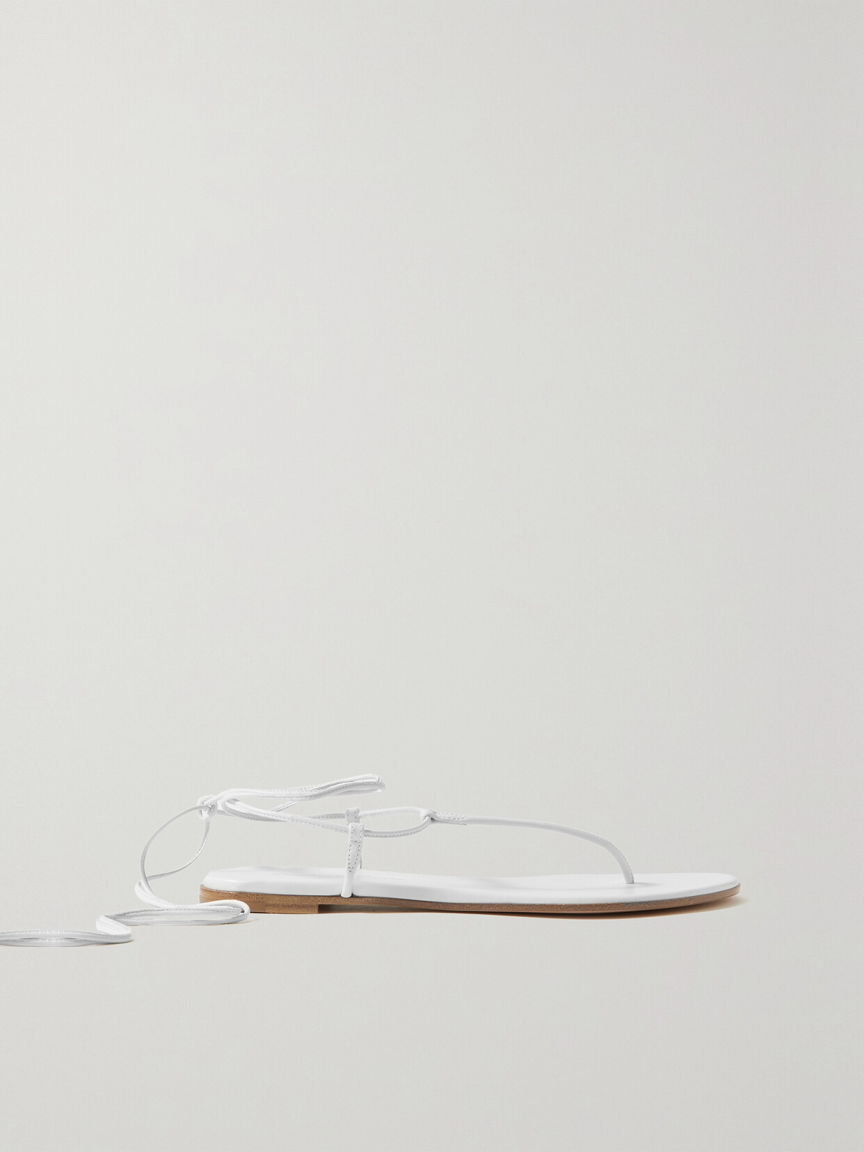 Gianvito Rossi Gwyneth Leather Sandals - White