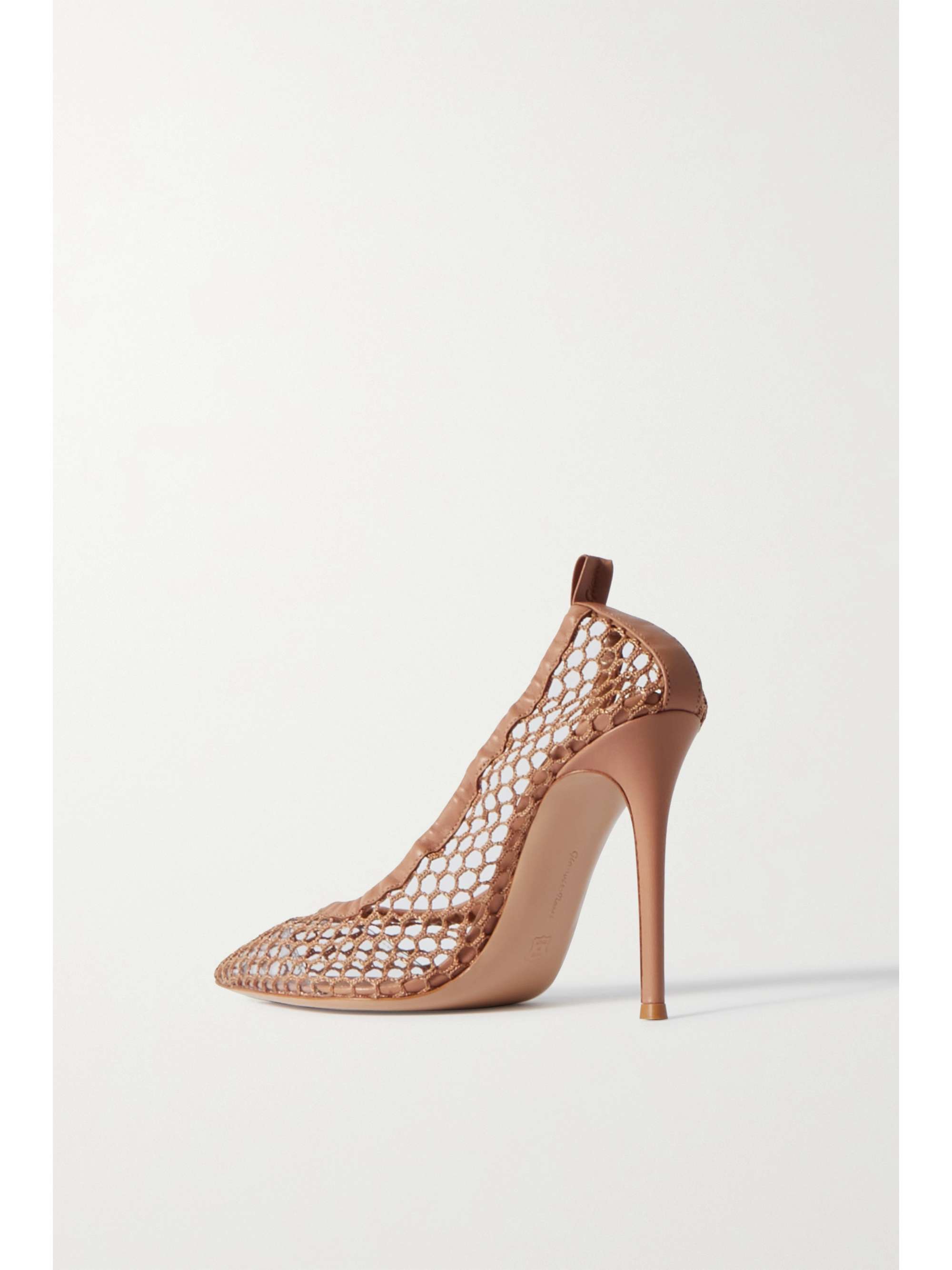 Neutral 105 leathertrimmed pumps GIANVITO ROSSI NETAPORTER