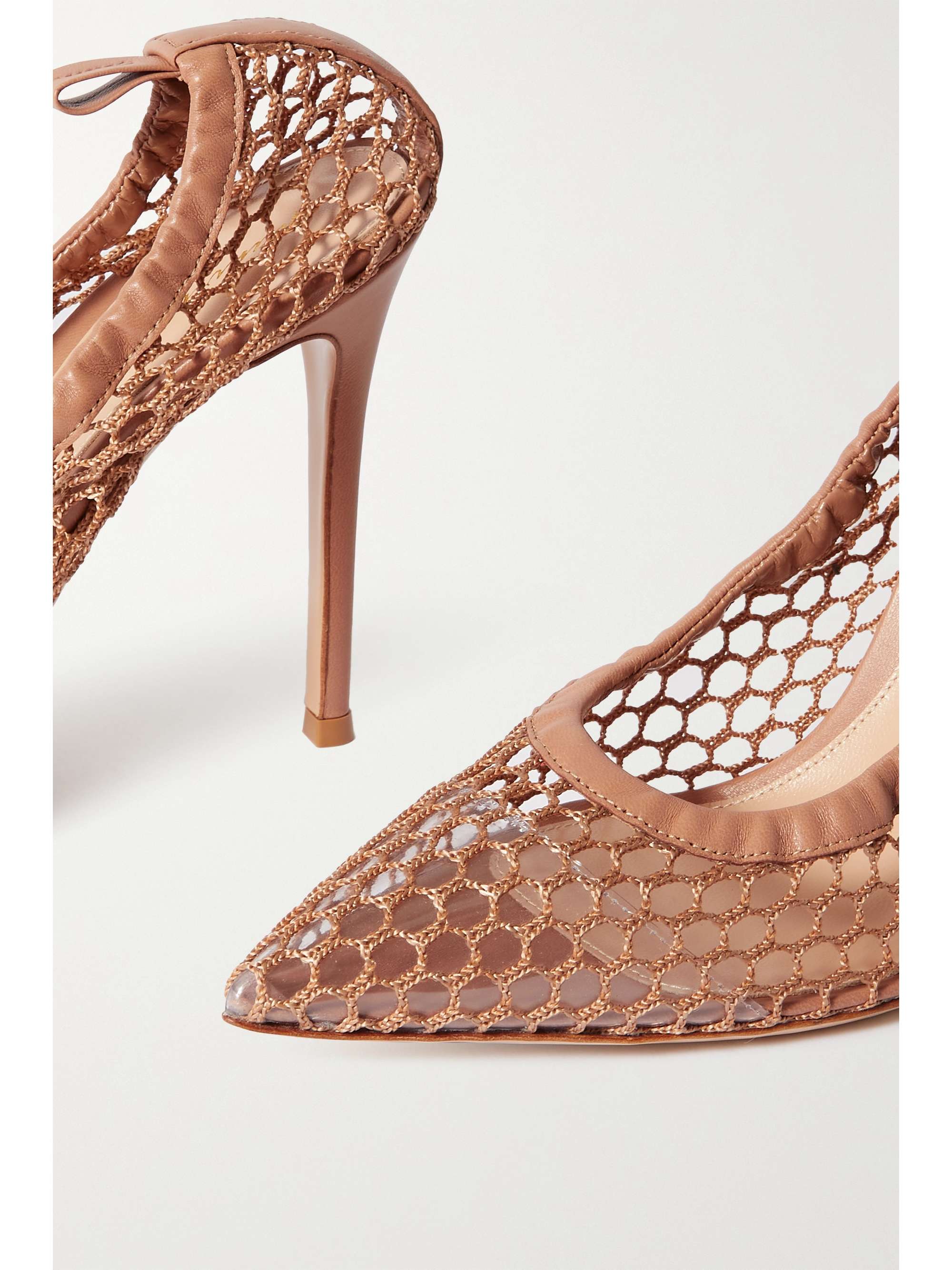 GIANVITO ROSSI 105 leathertrimmed pumps NETAPORTER