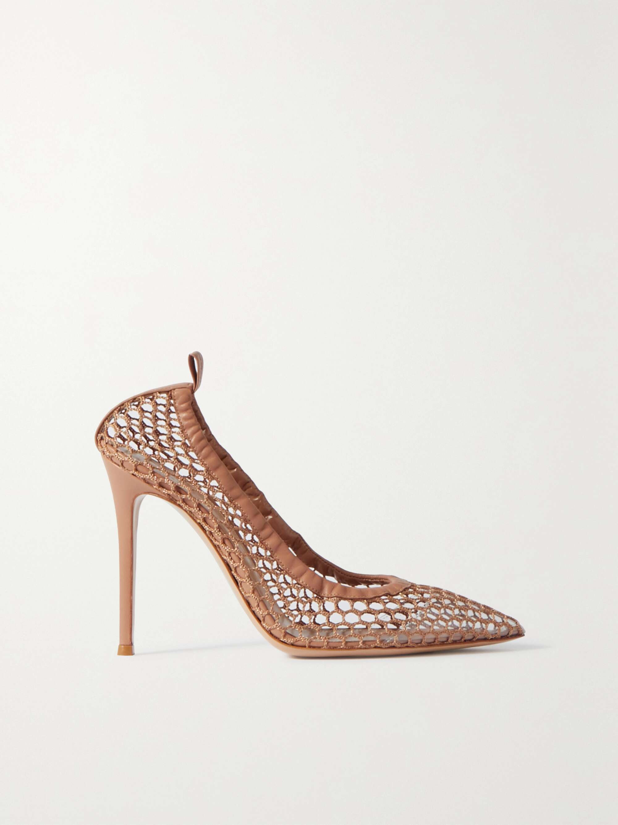 Neutral 105 leathertrimmed pumps GIANVITO ROSSI NETAPORTER