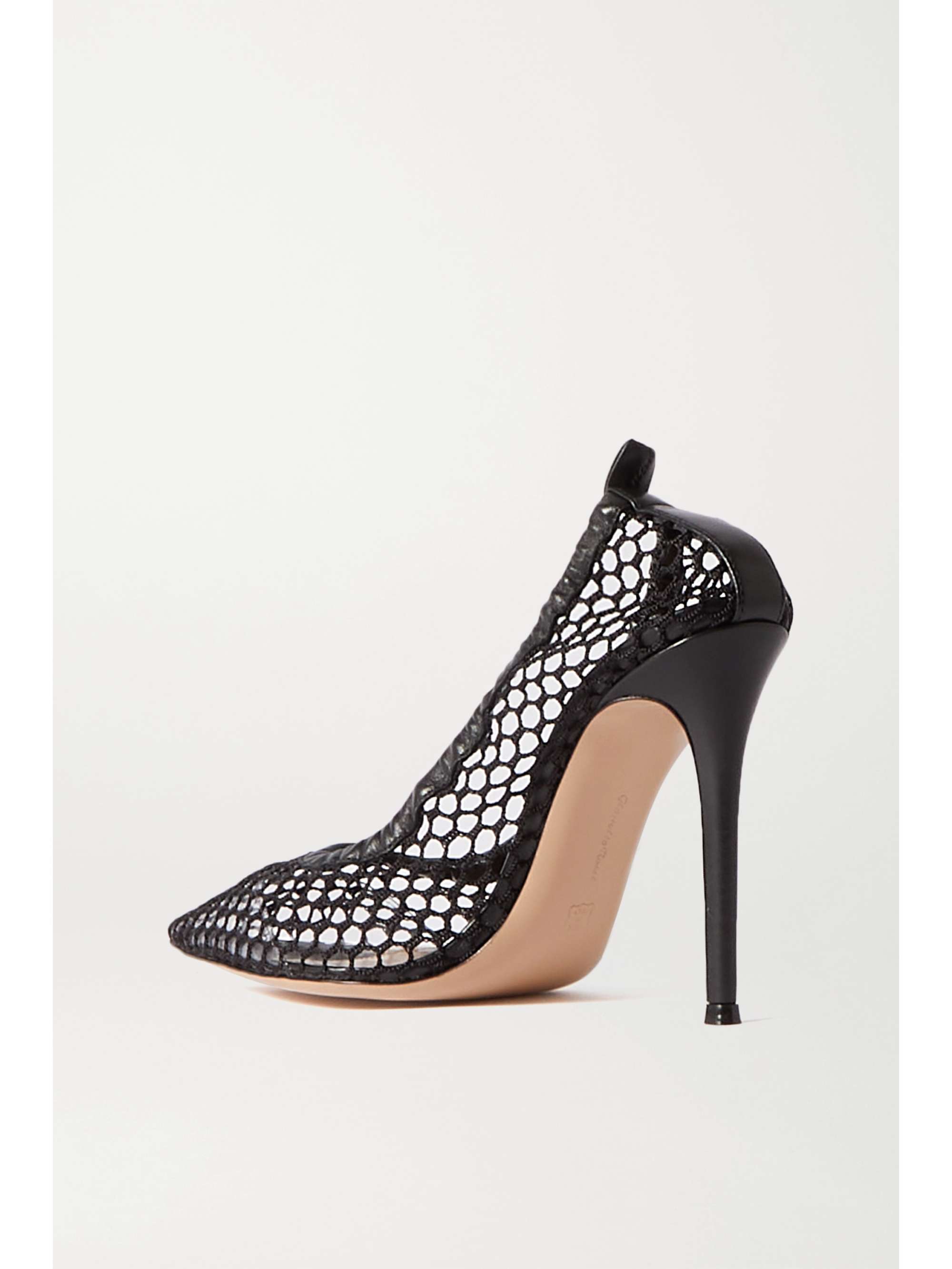 GIANVITO ROSSI 105 leathertrimmed pumps NETAPORTER