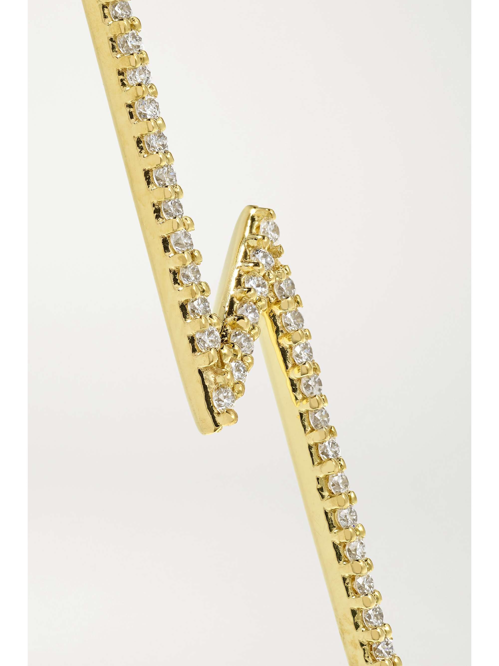KATKIM Flash gold and diamond single ear pin