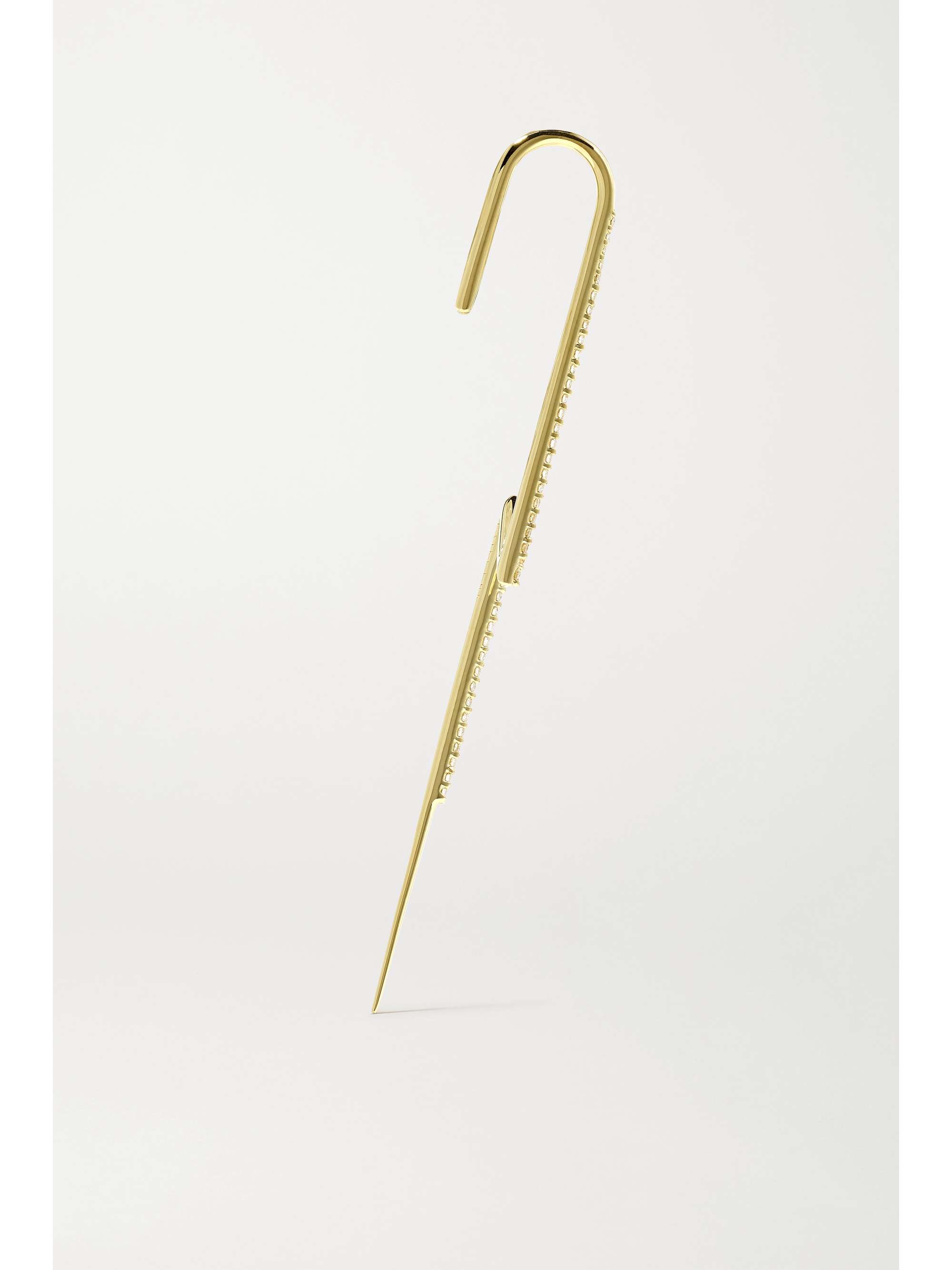 KATKIM Flash gold and diamond single ear pin