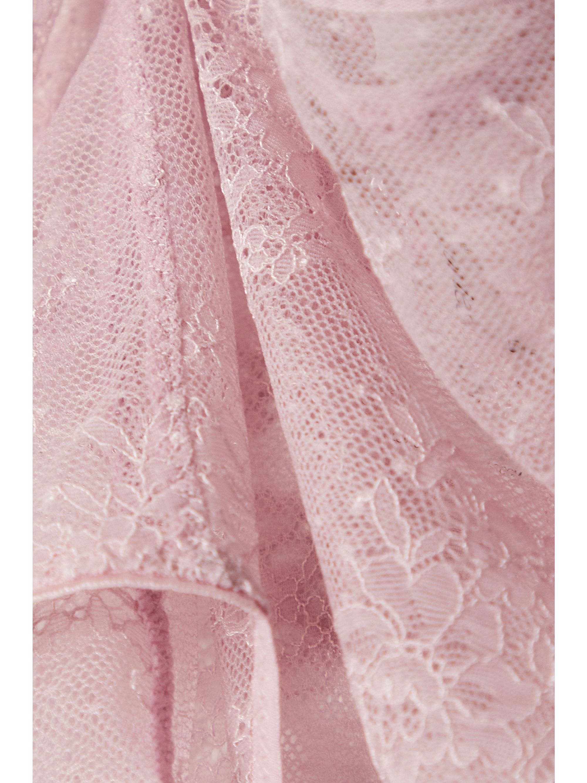 Pink Moonflower Hoschen Aus Stretch Spitze Mit Stickerei Net A Porter Love Stories Net A Porter