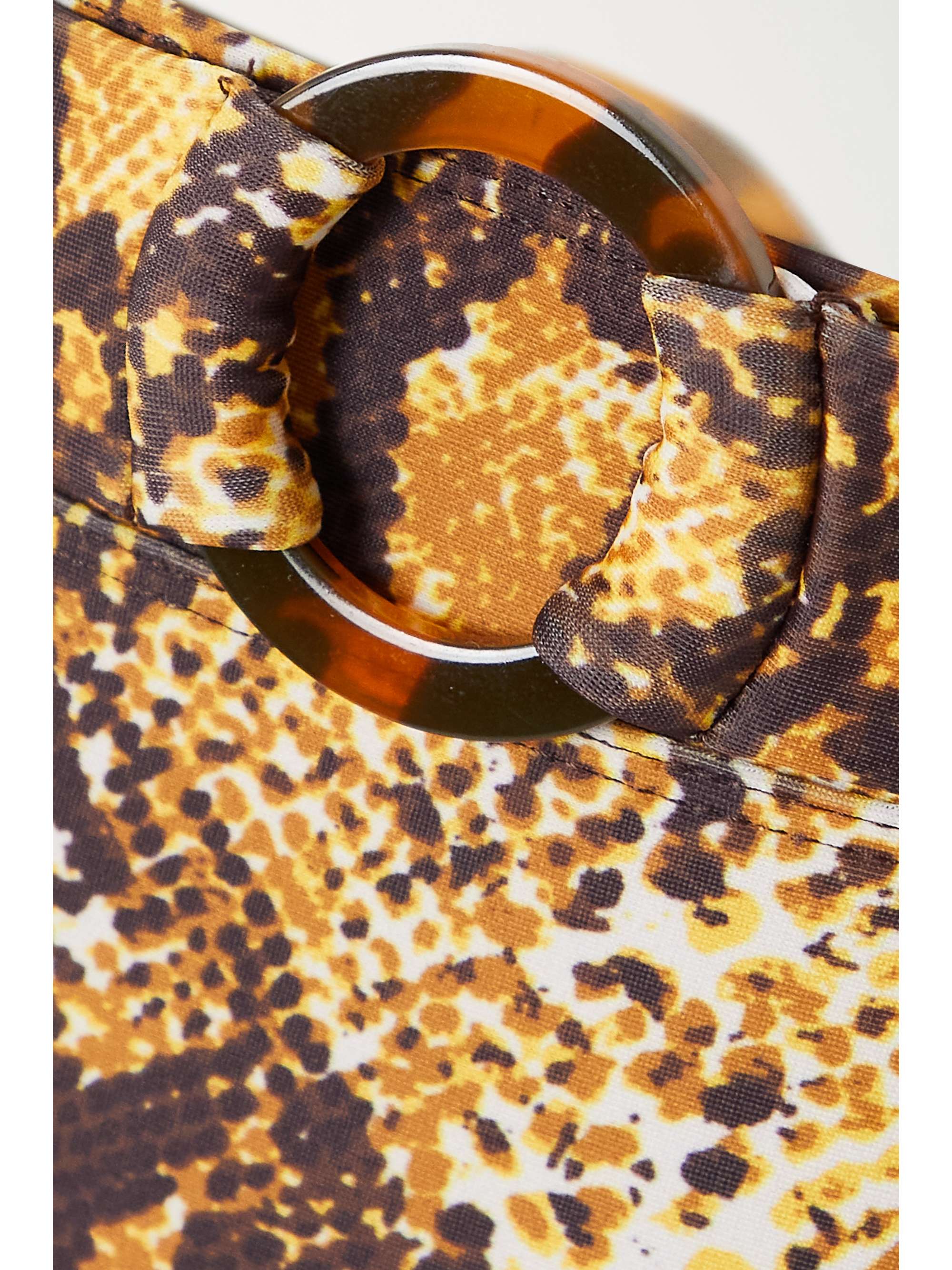 FAITHFULL + NET SUSTAIN Goa belted snake-print bikini briefs