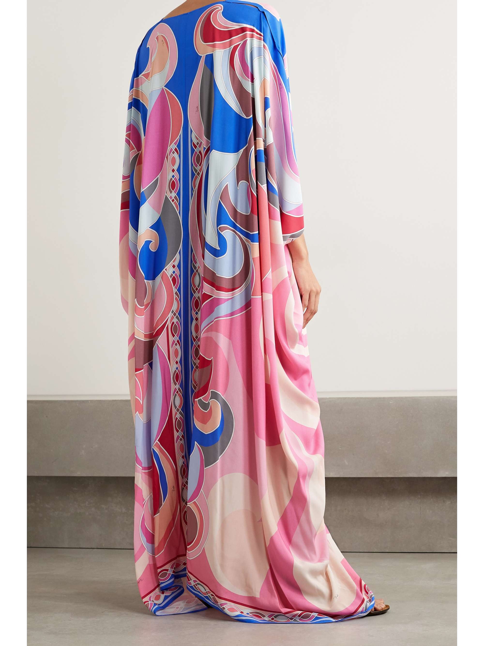 EMILIO PUCCI + NET SUSTAIN printed woven kaftan