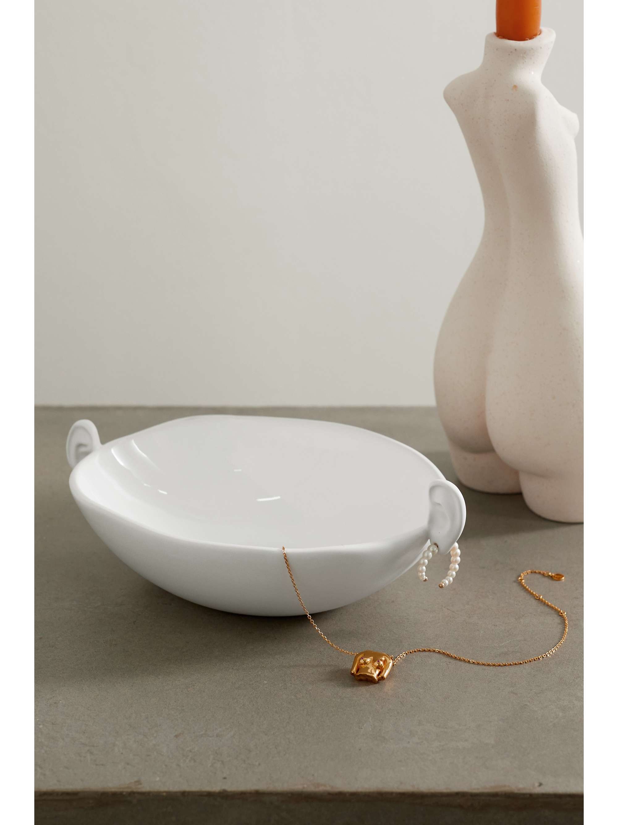 ANISSA KERMICHE Ear mini ceramic bowl