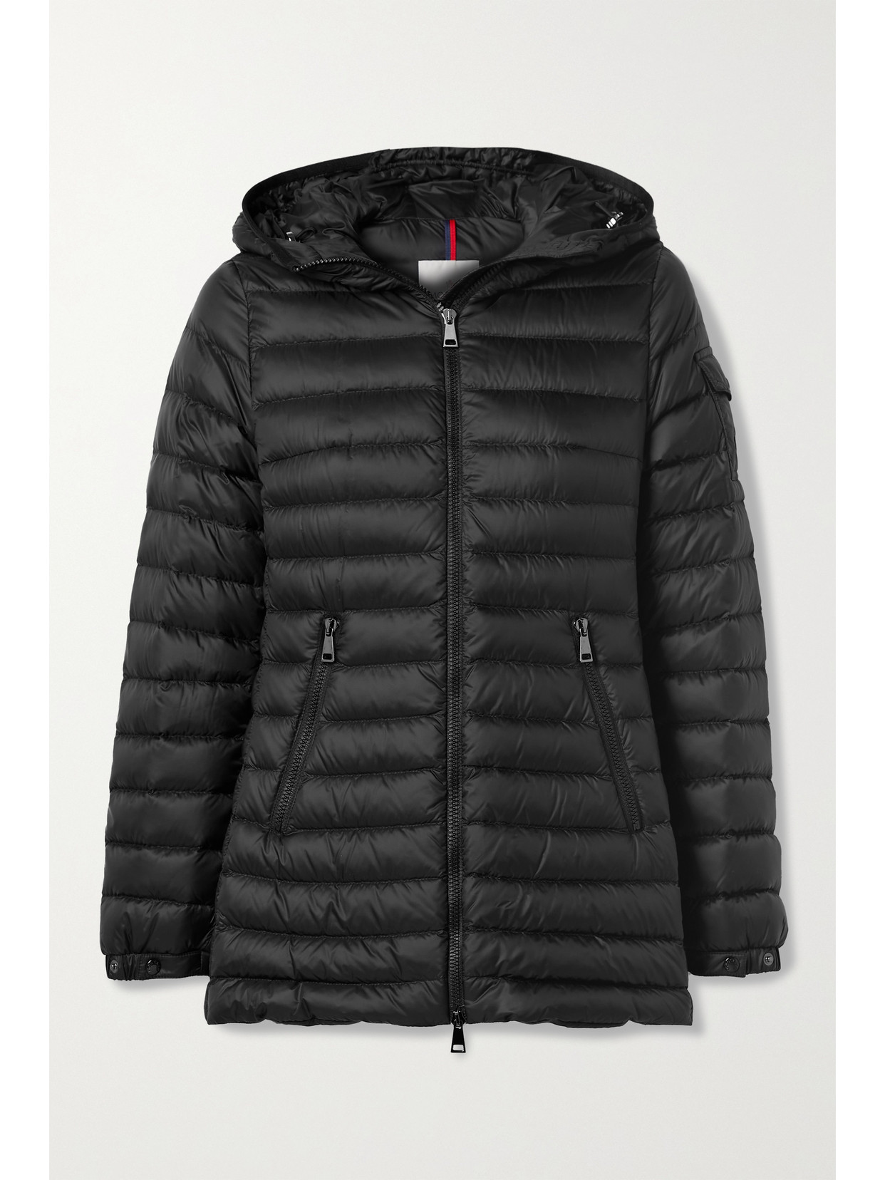 Moncler Ments Hooded Quilted Shell Down Jacket In Black