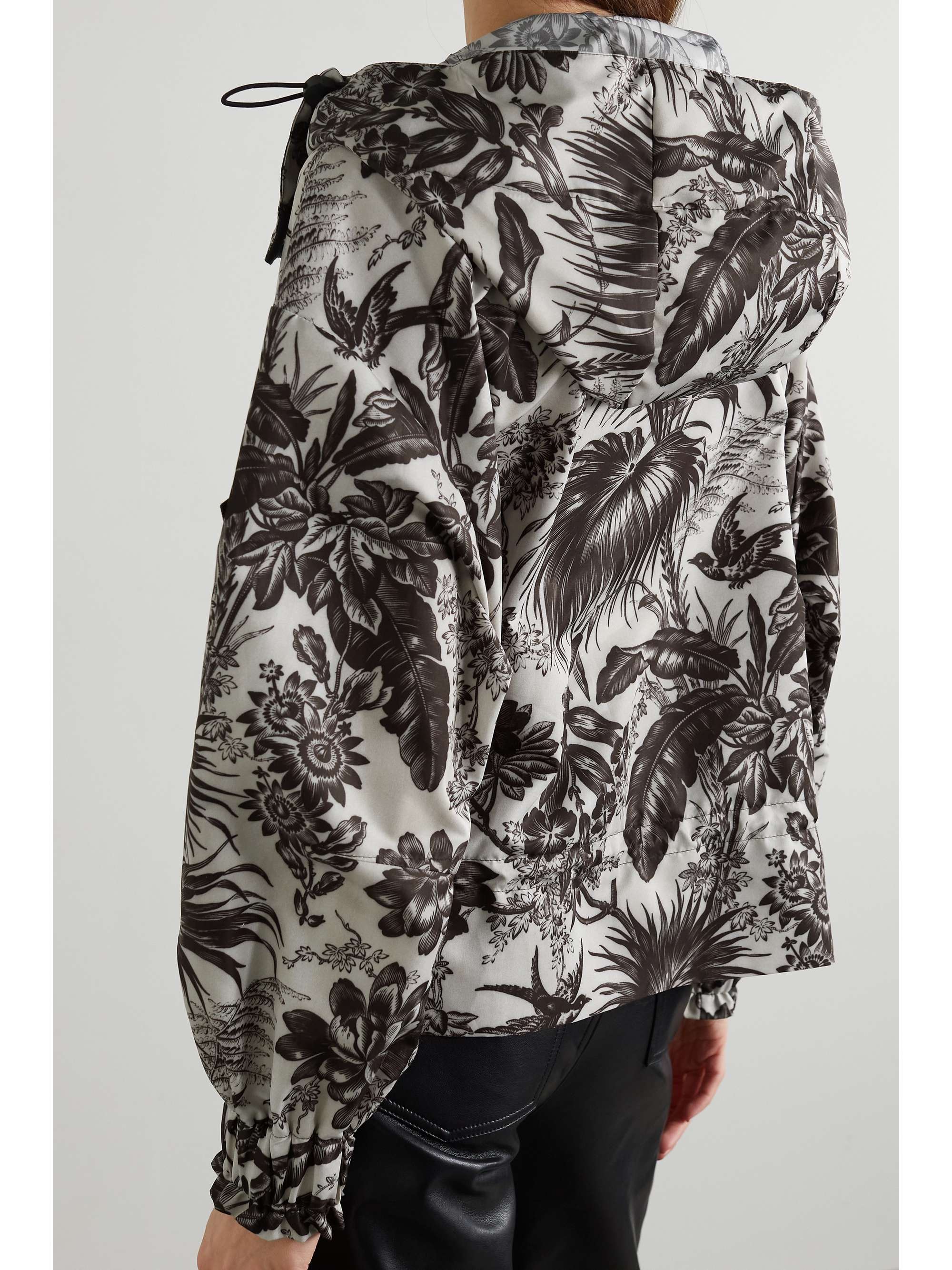 MONCLER Albireo hooded floral-print shell jacket