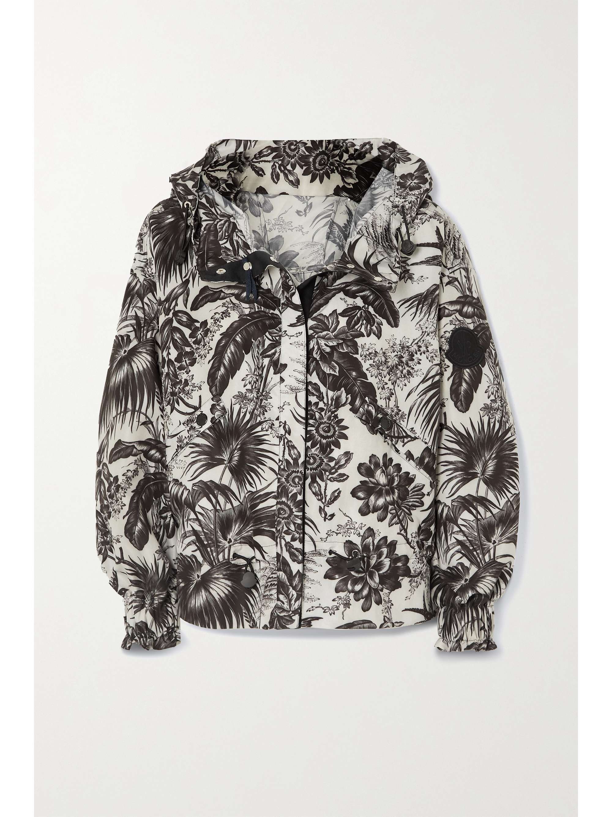 MONCLER Albireo hooded floral print shell jacket NET A PORTER