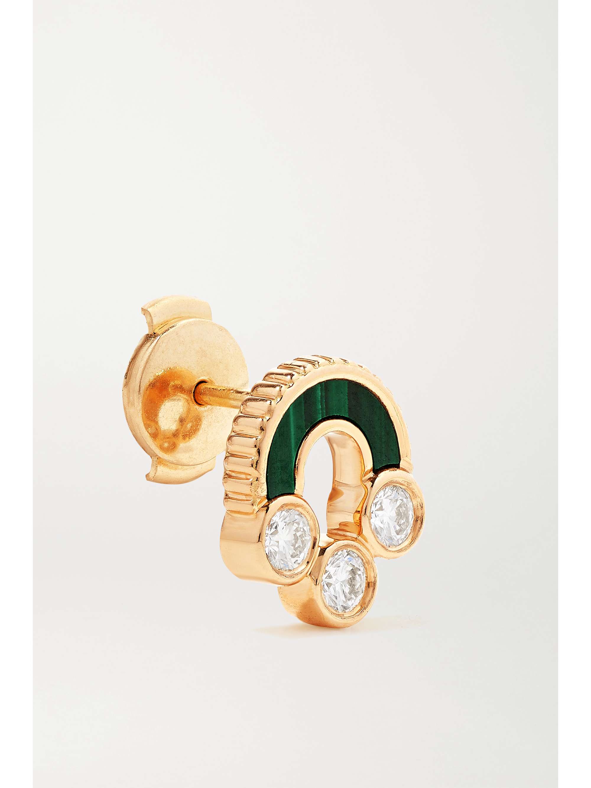 VILTIER Magnetic Stud Ohrringe aus 18 Karat Gold mit Lapislazuli und Diamanten