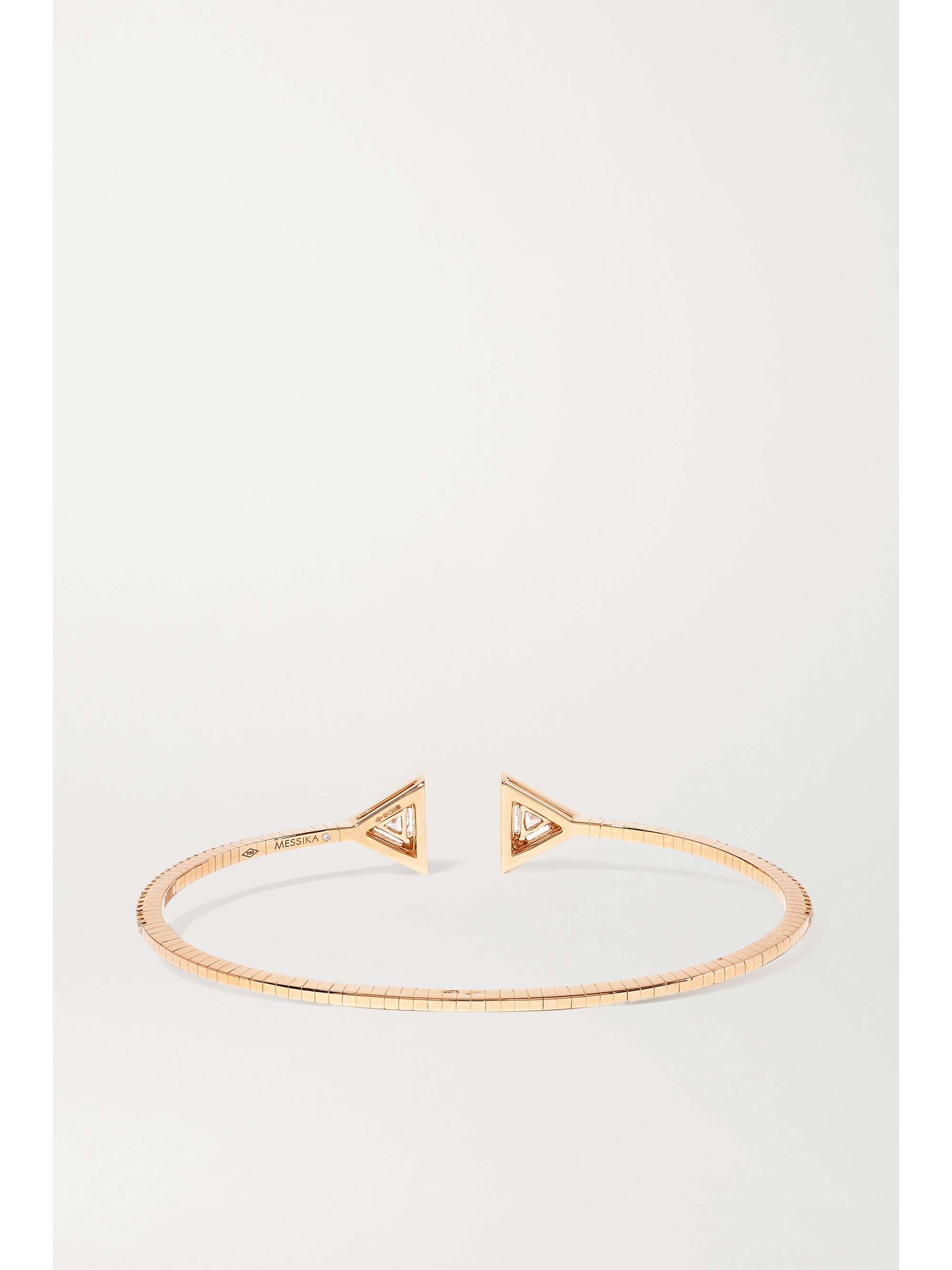 MESSIKA Théa Skinny Armspange aus 18 Karat Roségold mit Diamanten