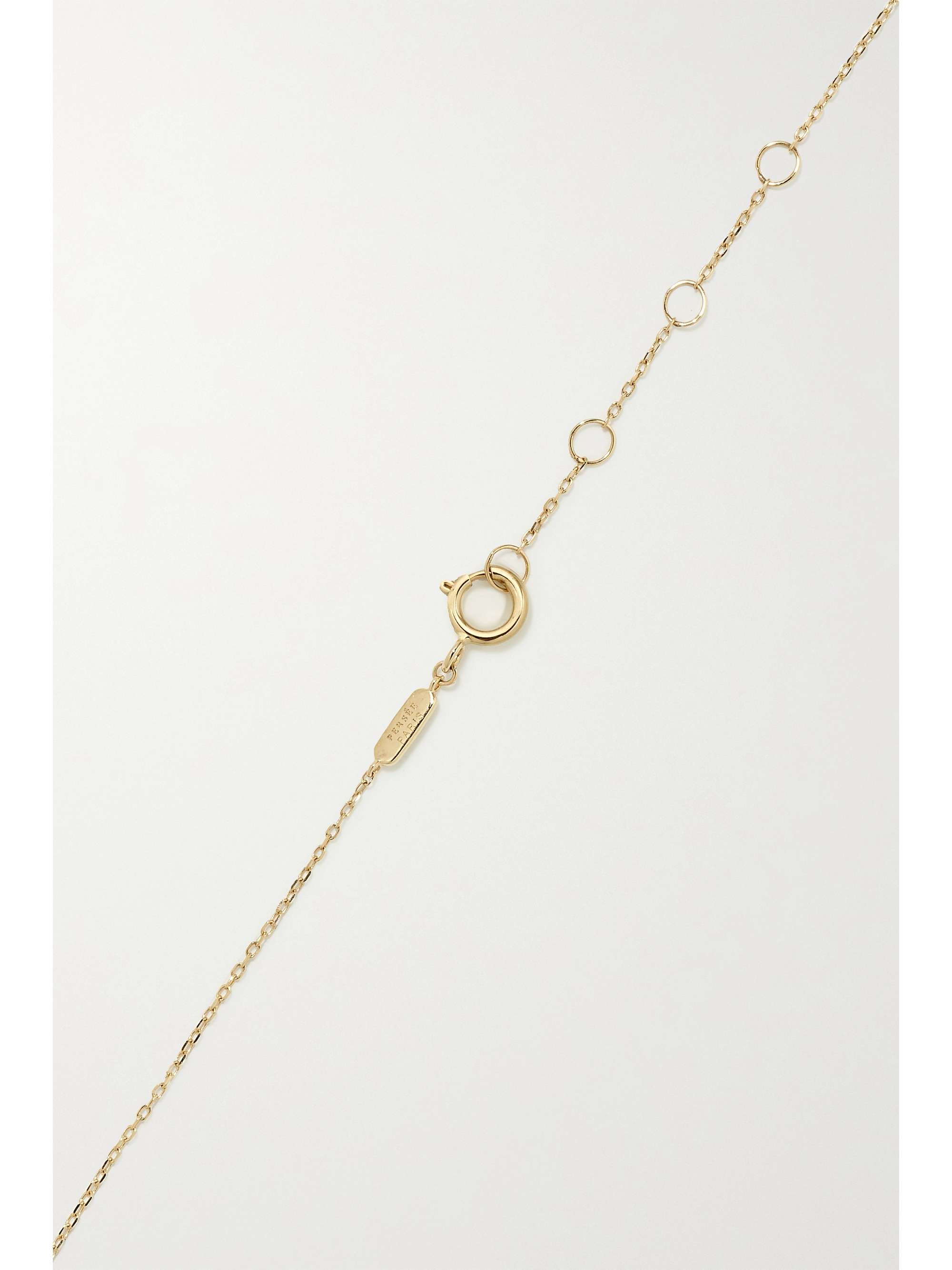 PERSÉE Fly Me To The Moon 18-karat gold diamond necklace