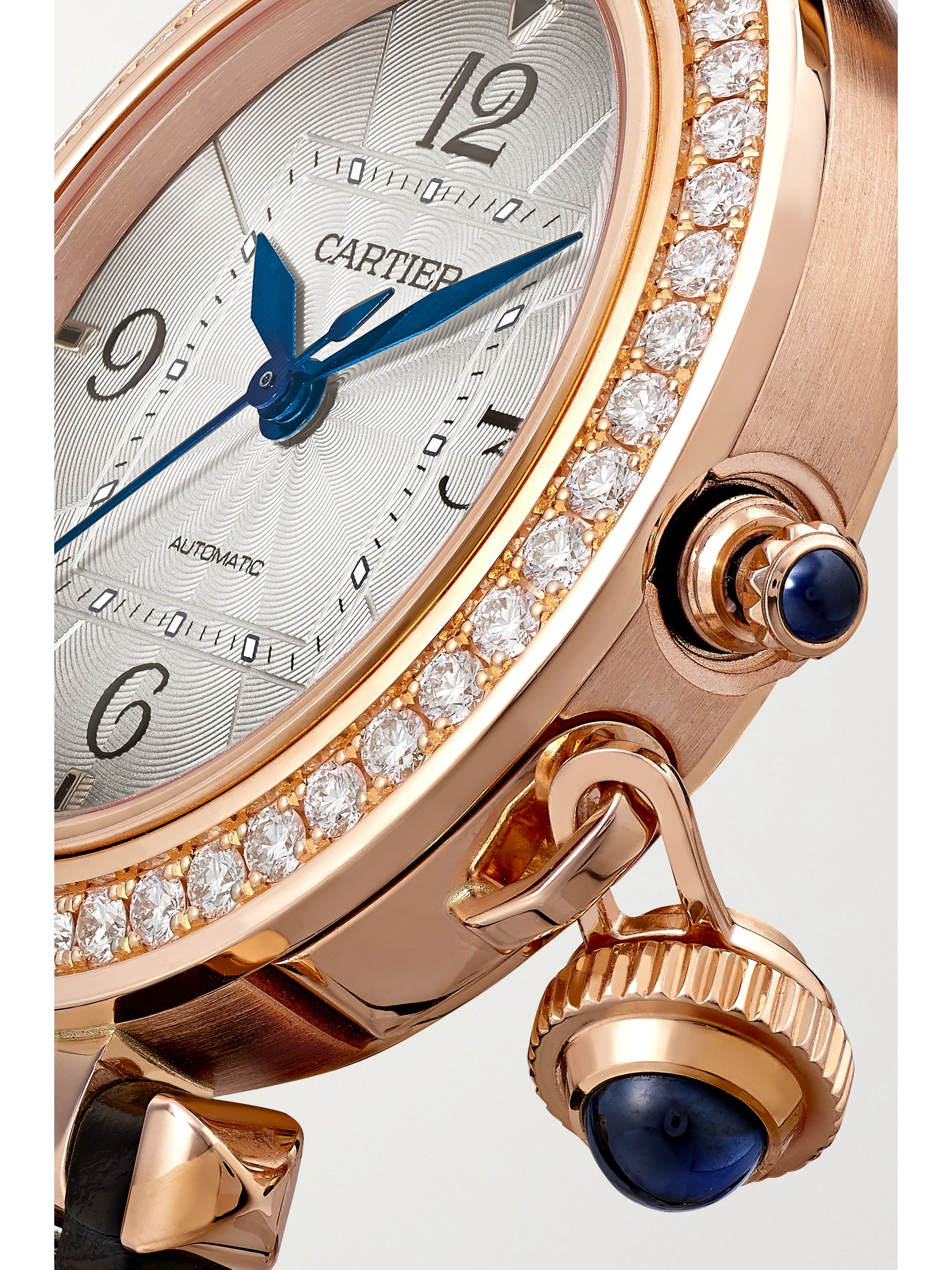 Rose gold Pasha de Cartier Automatic 35mm 18karat rose gold, alligator