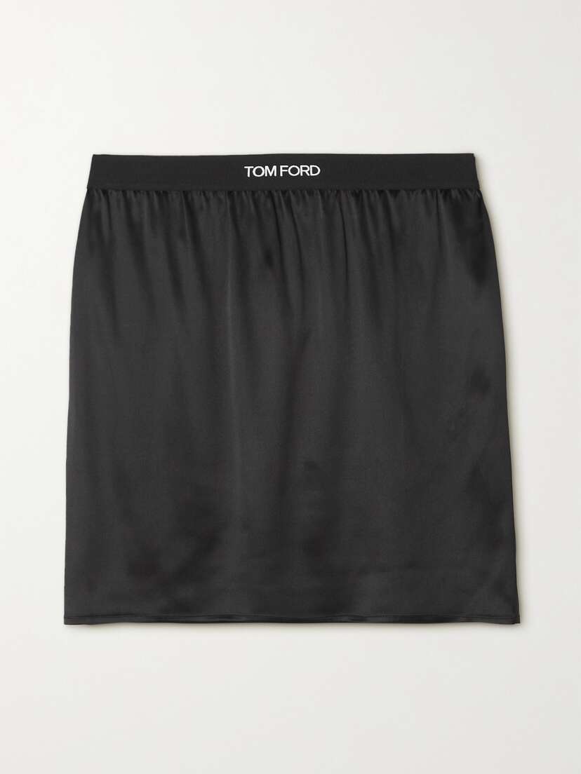 TOM FORD Stretch-silk Satin Mini Skirt