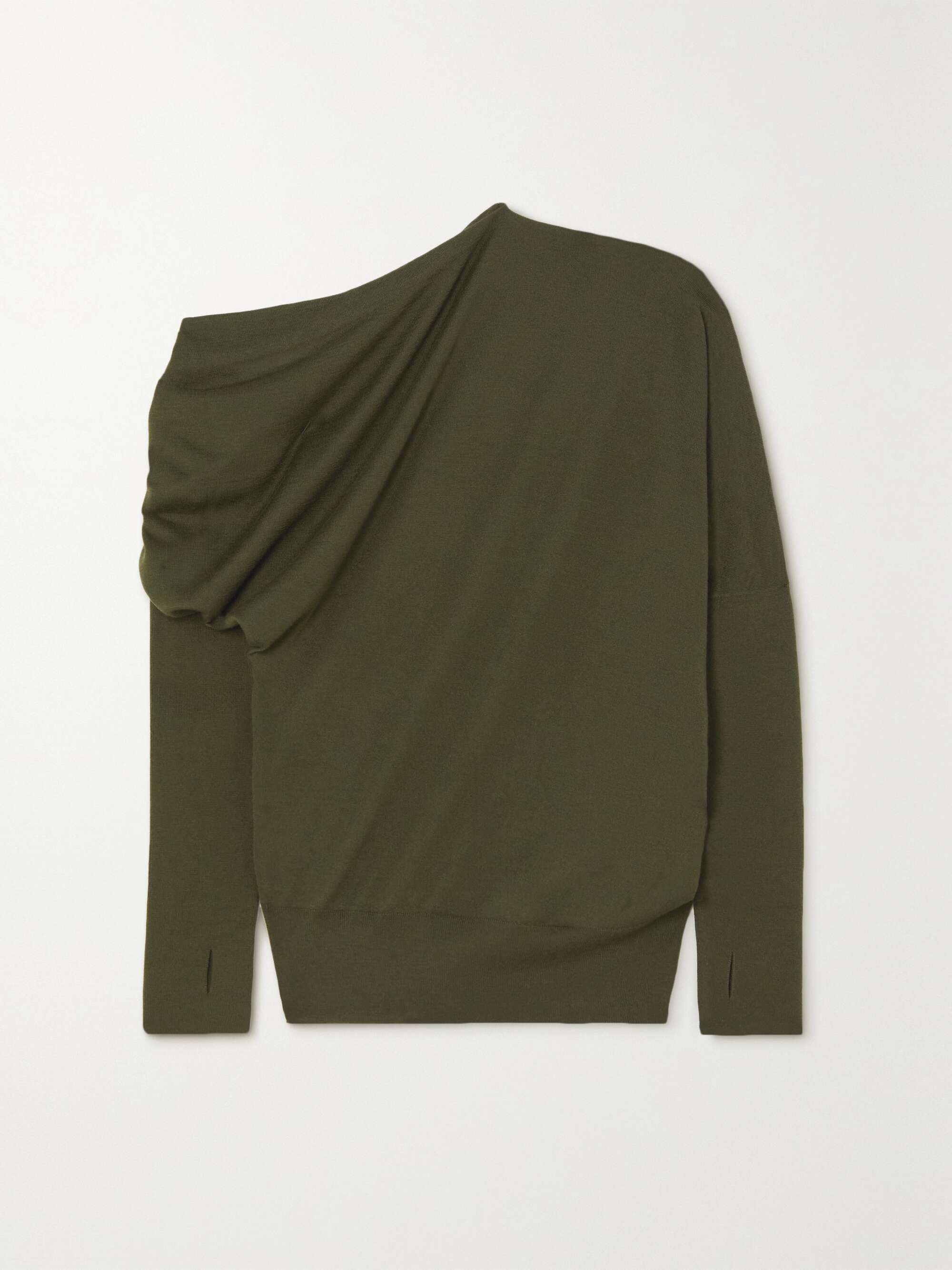 One shoulder hotsell cashmere sweater